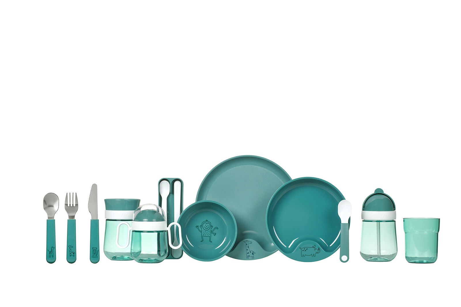 Mepal Teller »Lernteller mit Lernlöffel Mio ø 17,6 cm«