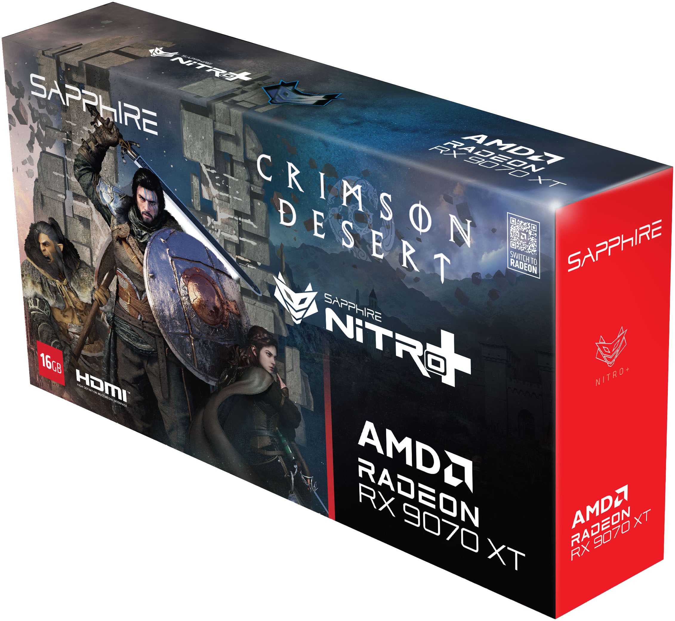 Sapphire Grafikkarte »NITRO+ AMD Radeon RX 9070 XT OC Crimson Desert Edition 16GB« 16 GB GDDR6