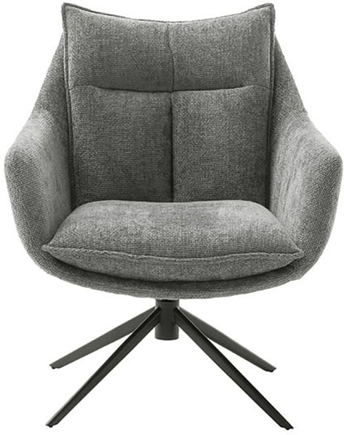 MCA furniture Loungesessel »PARKER Drehstuhl mit Armlehnen«, (Set, 2 St.), 360° drehbar mit Nivellierung