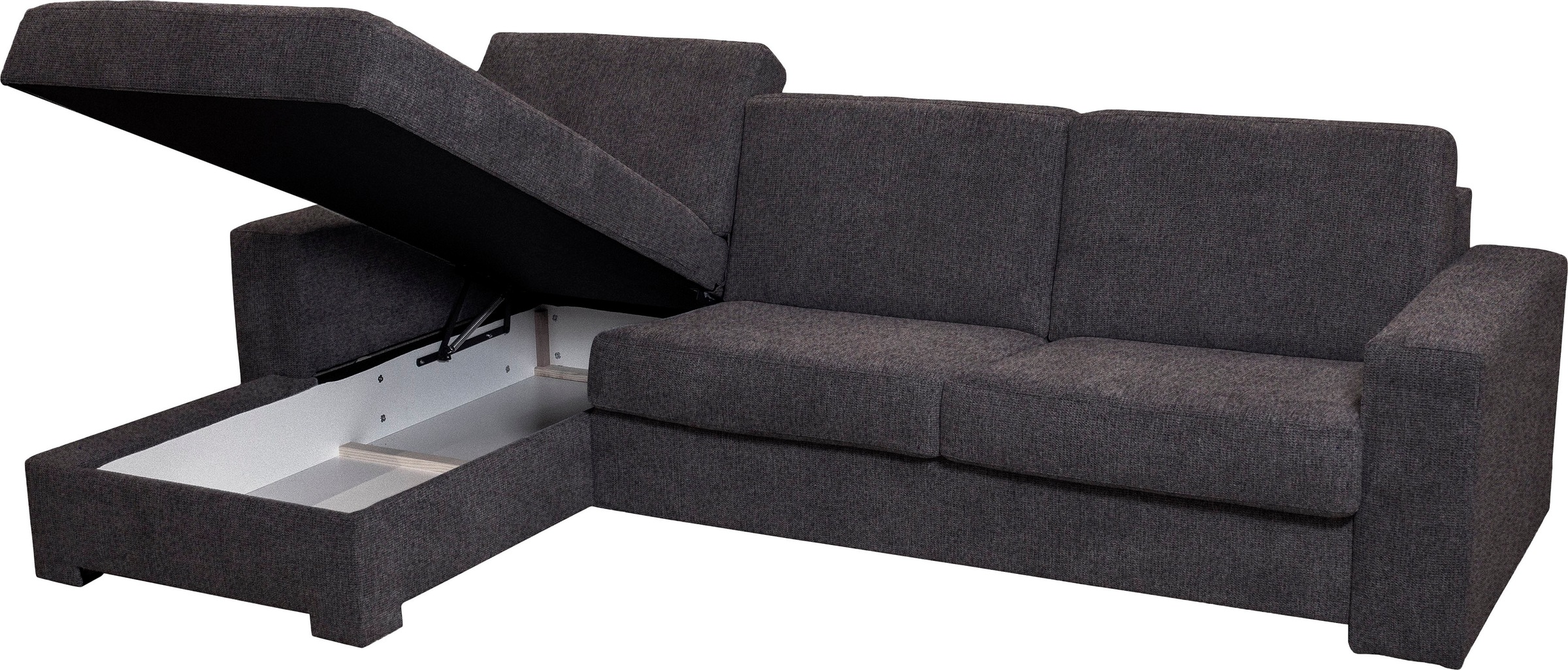 Home affaire Ecksofa Roma "L" Dauerschlaffunktion, mit Unterfederung, Matratzenhöhe 14cm, Liegemaße ca 163x198 cm, L-Form