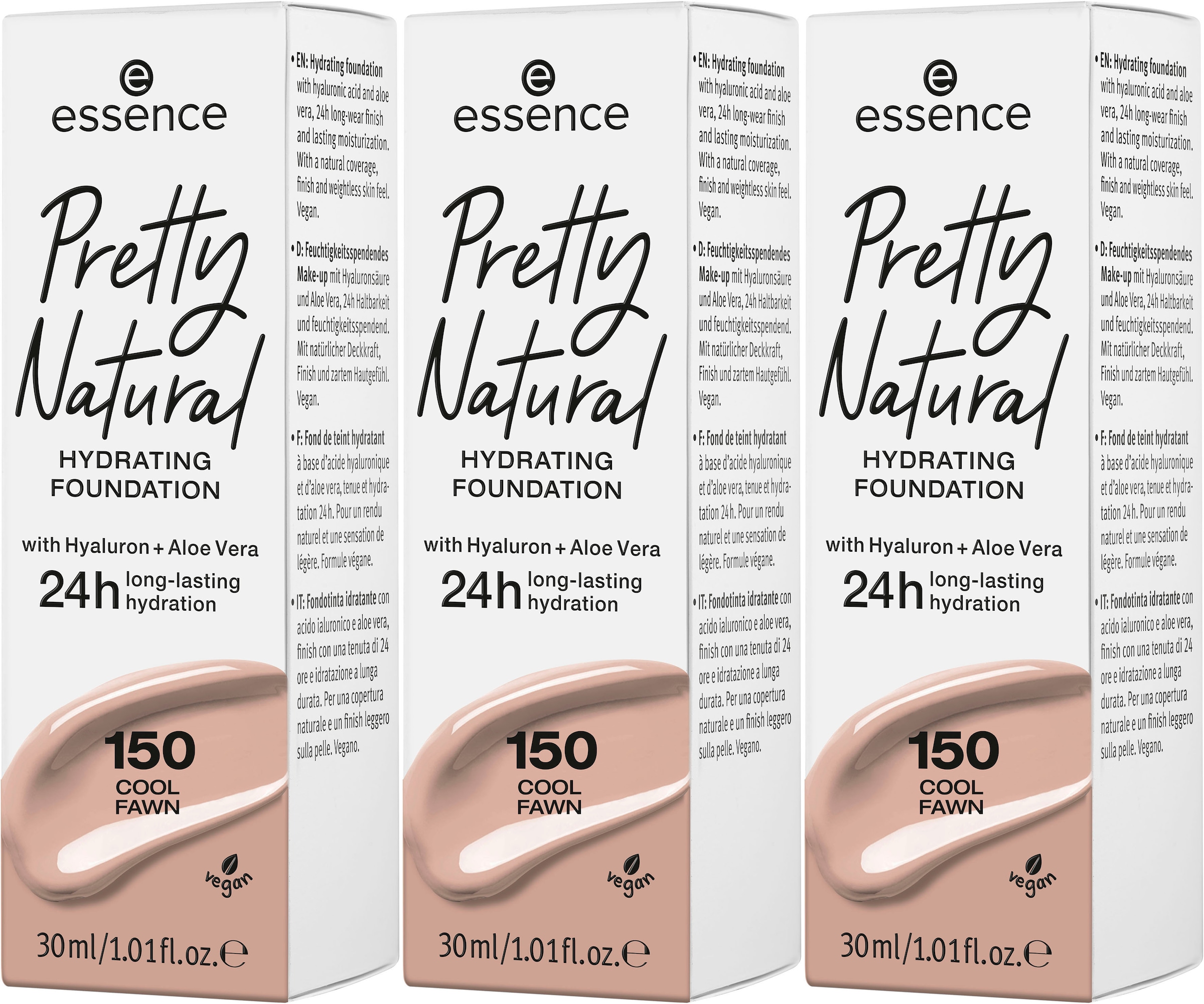 tlg.) Foundation bei (Set, Essence ♕ Natural »Pretty HYDRATING«, 3