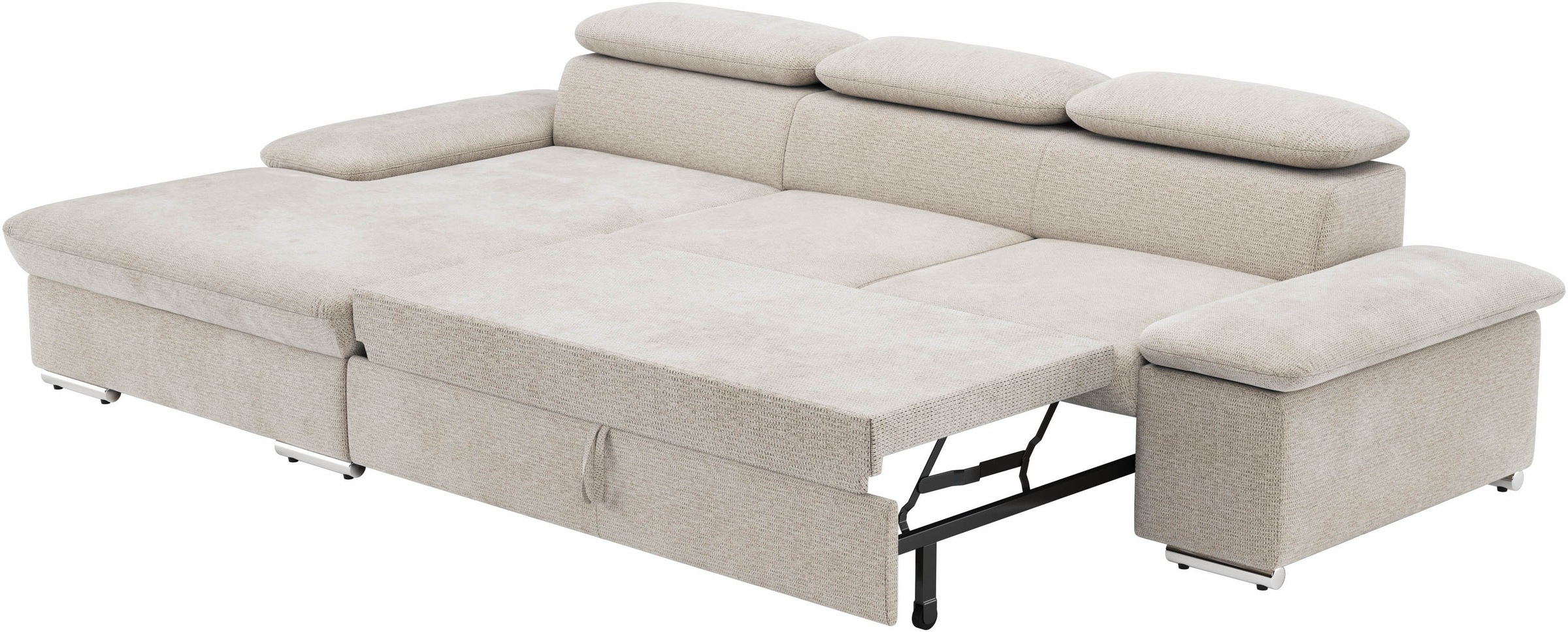 sit&more Ecksofa »Valantine L-Form«, inkl. Kopf- und Armteilverstellung, wahlweise mit Bettfunktion