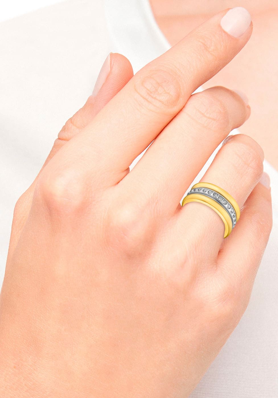 »2036837/-38/-39/-40«, s.Oliver ♕ bei Fingerring mit (synth.) Zirkonia