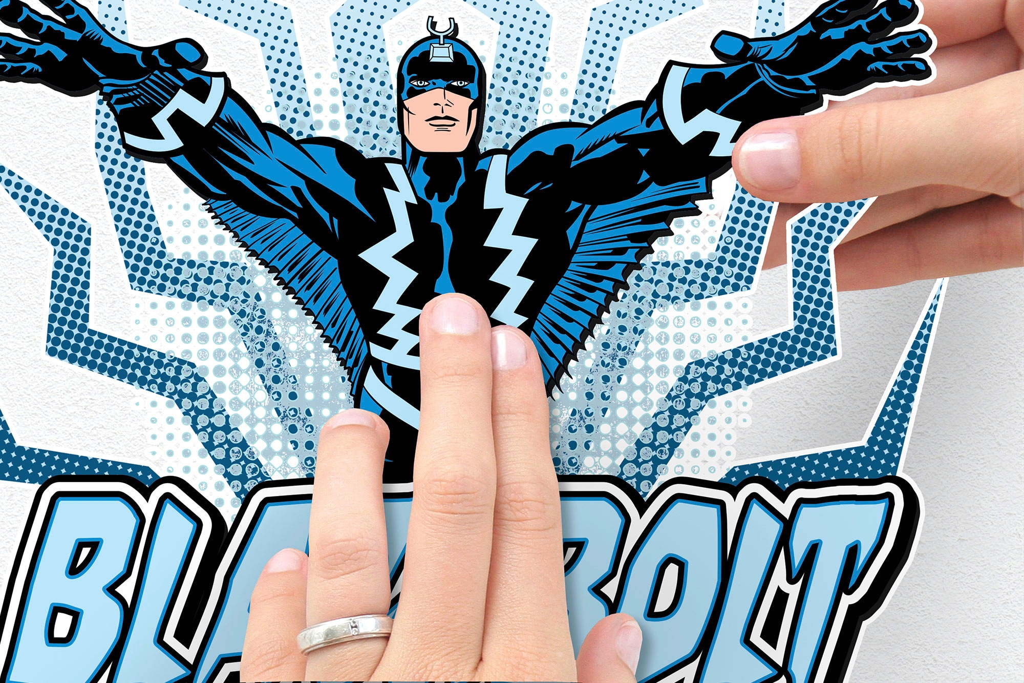 Komar Wandtattoo »Blackbolt Comic Classic - Größe 50 x 70 cm«, (1 St.), selbstklebend, Wandsticker, Kinderzimmer
