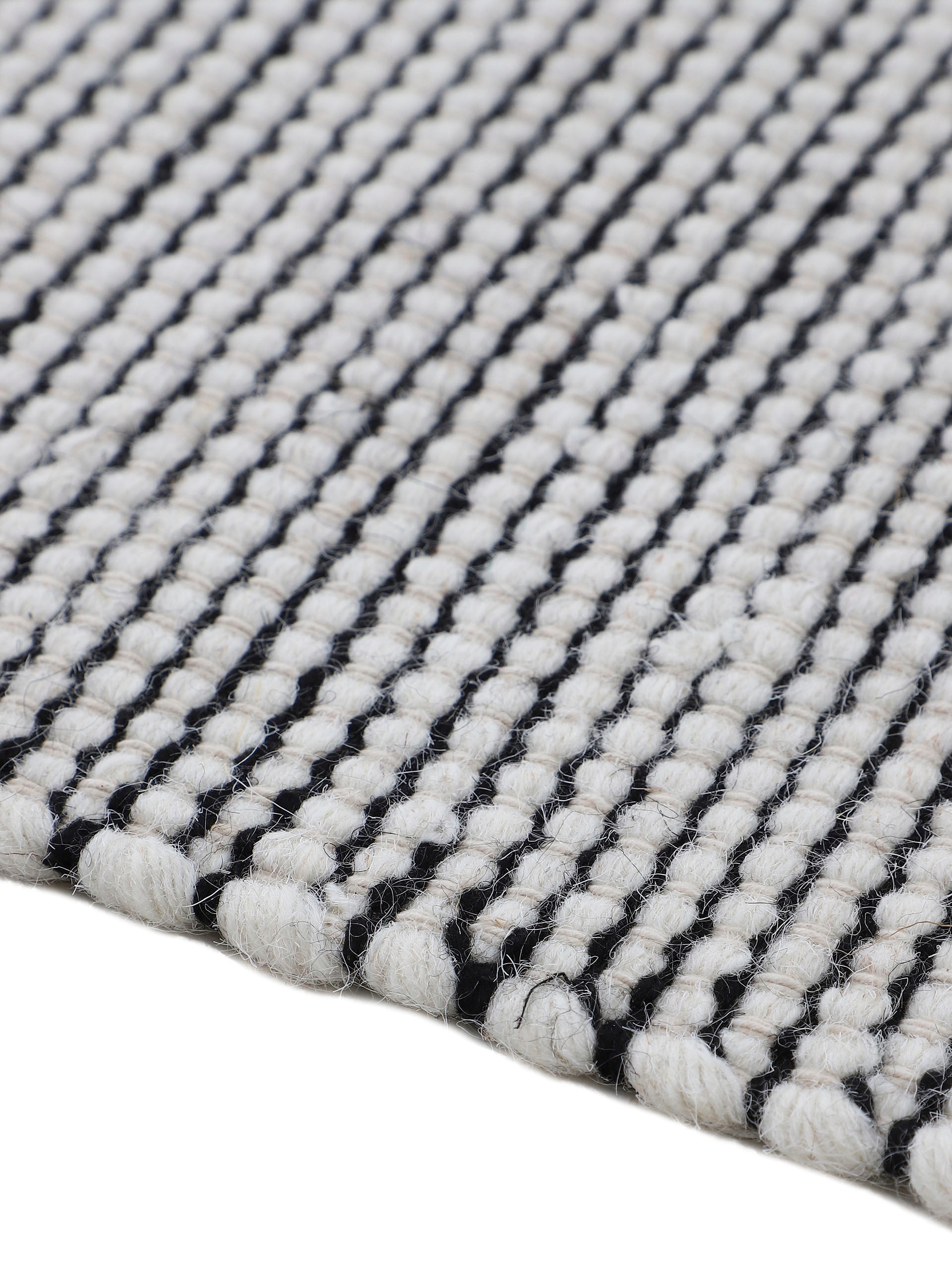 carpetfine Wollteppich »Mona,  auch als Läufer«, rechteckig, 5 mm Höhe, 80% Wolle, Wendeteppich aus Wolle/Baumwolle, Wohnzimmer