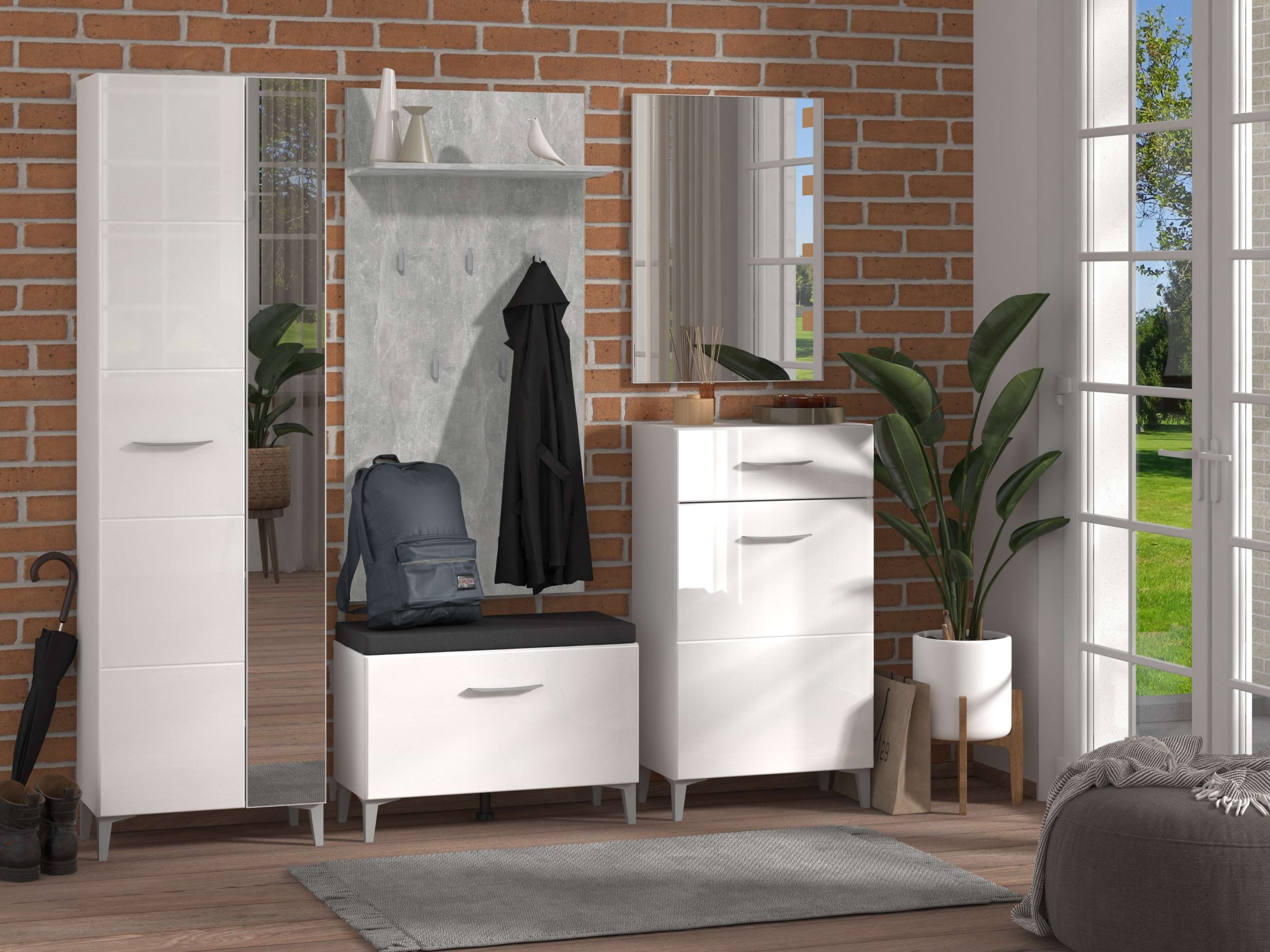 INOSIGN Spiegel »Como, Flurspiegel, Wandspiegel, Ganzkörperspiegel eckig«, Maße (BxH): 60 cm x 80 cm, Hängend, Wand gelehnt