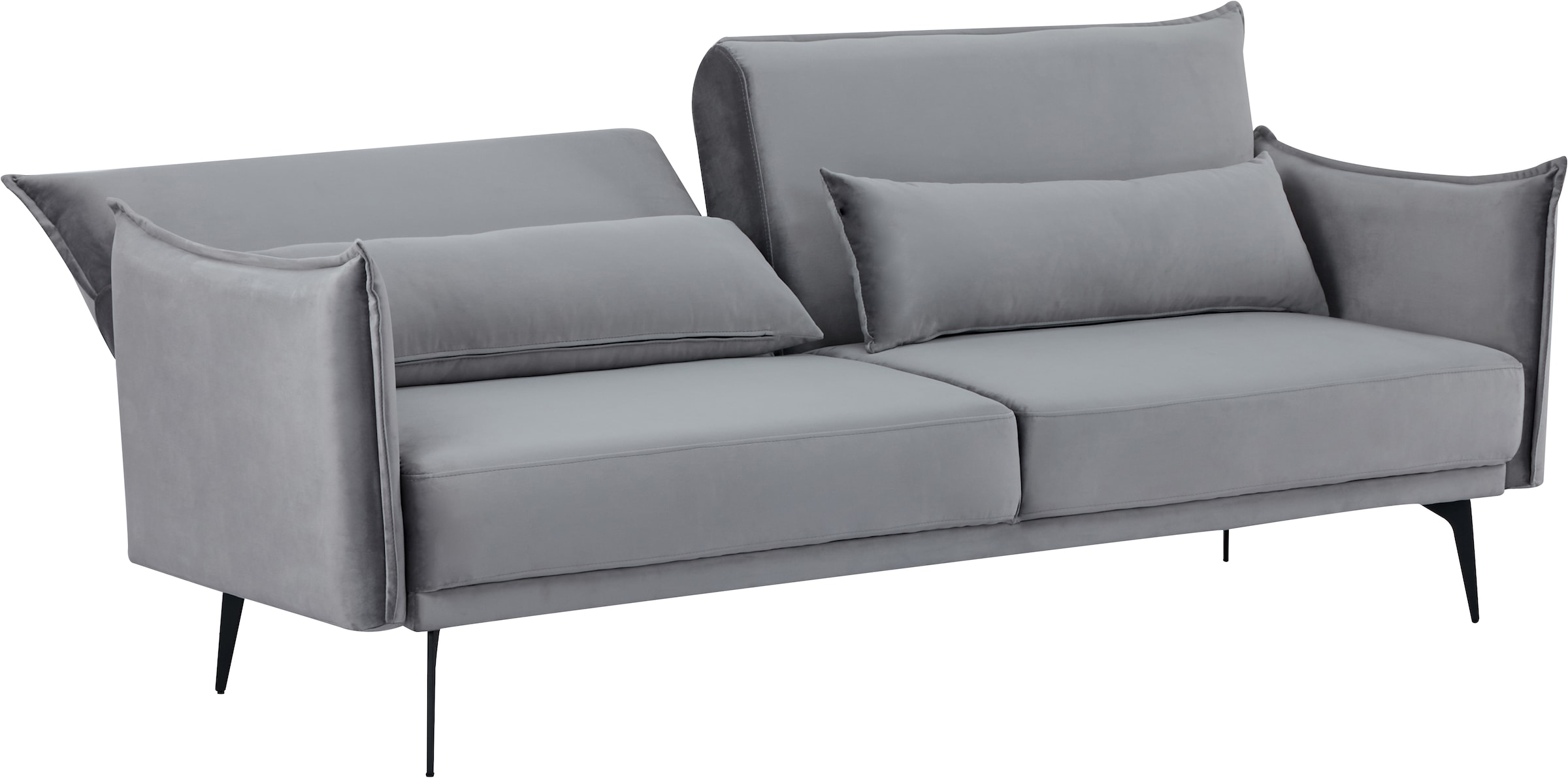 INOSIGN Schlafsofa »TULARE, 204 cm, klappbarer 3-Sitzer mit verstellbarer Rückenlehne,«, Schlaffunktion