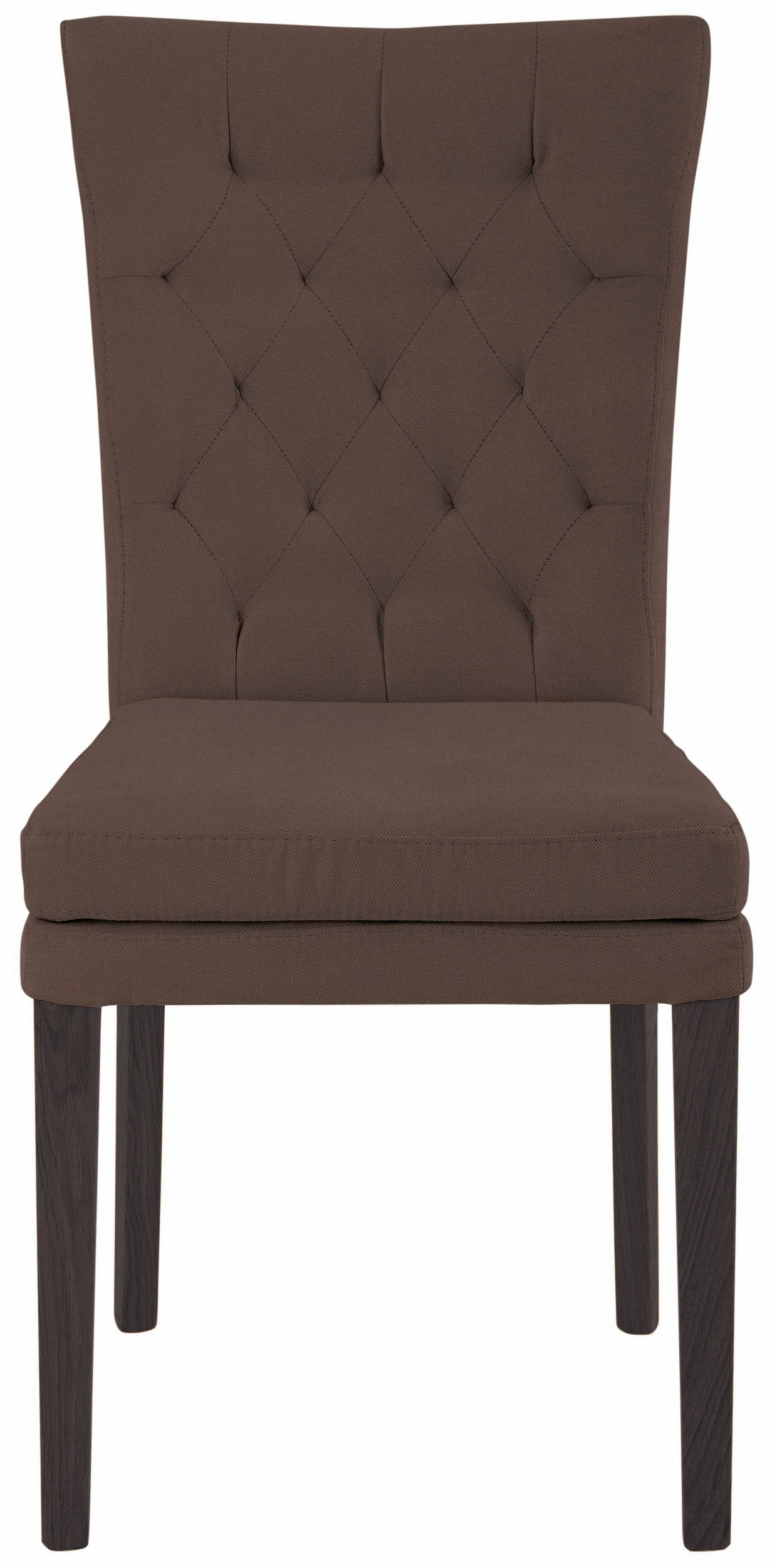 Home affaire 4-Fußstuhl »Colorado«, (Set), 4 St., Luxus-Microfaser, Beine aus Buche, wengefarben lackiert, Im 2er, 4er oder 6er-Set