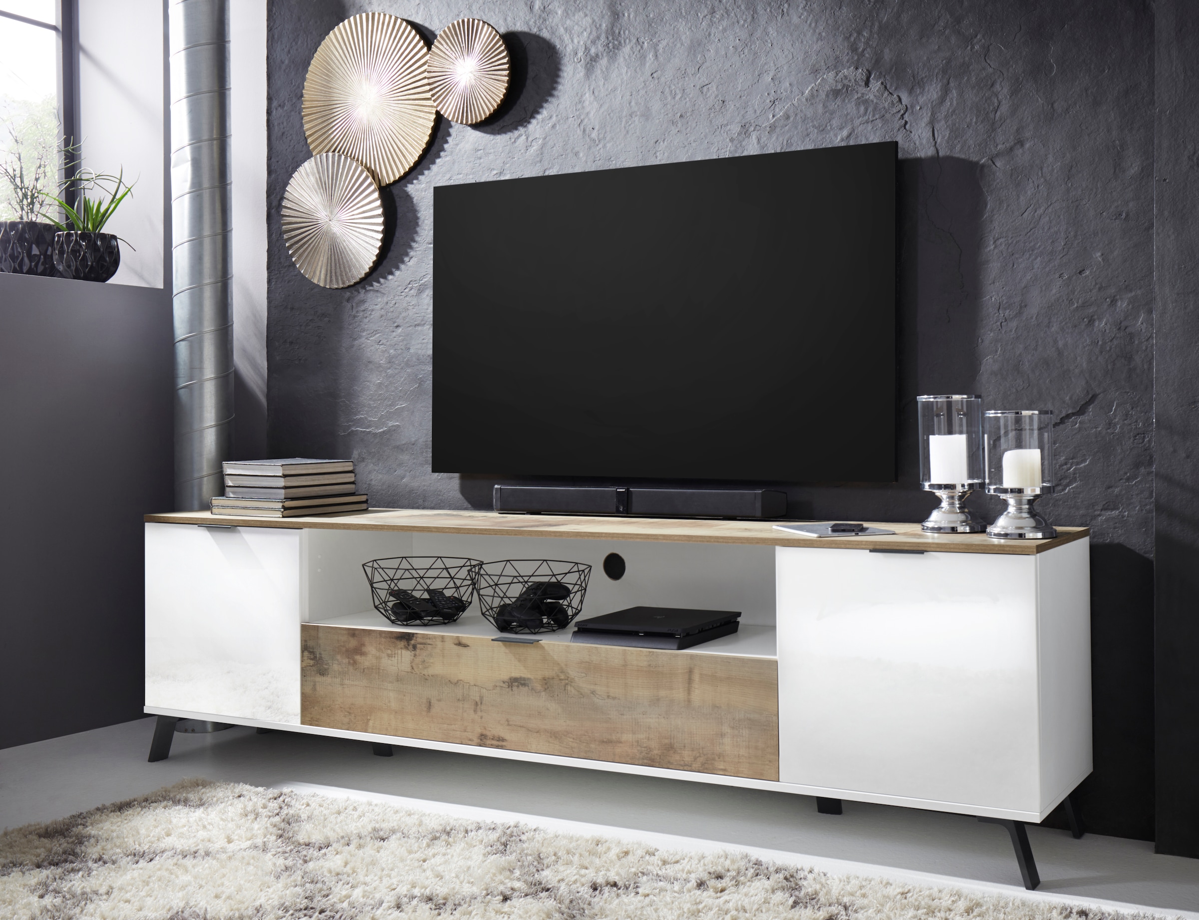 INOSIGN Lowboard »CASANOVATV-Board, TV-Schrank«, Breite ca. 220 cm
