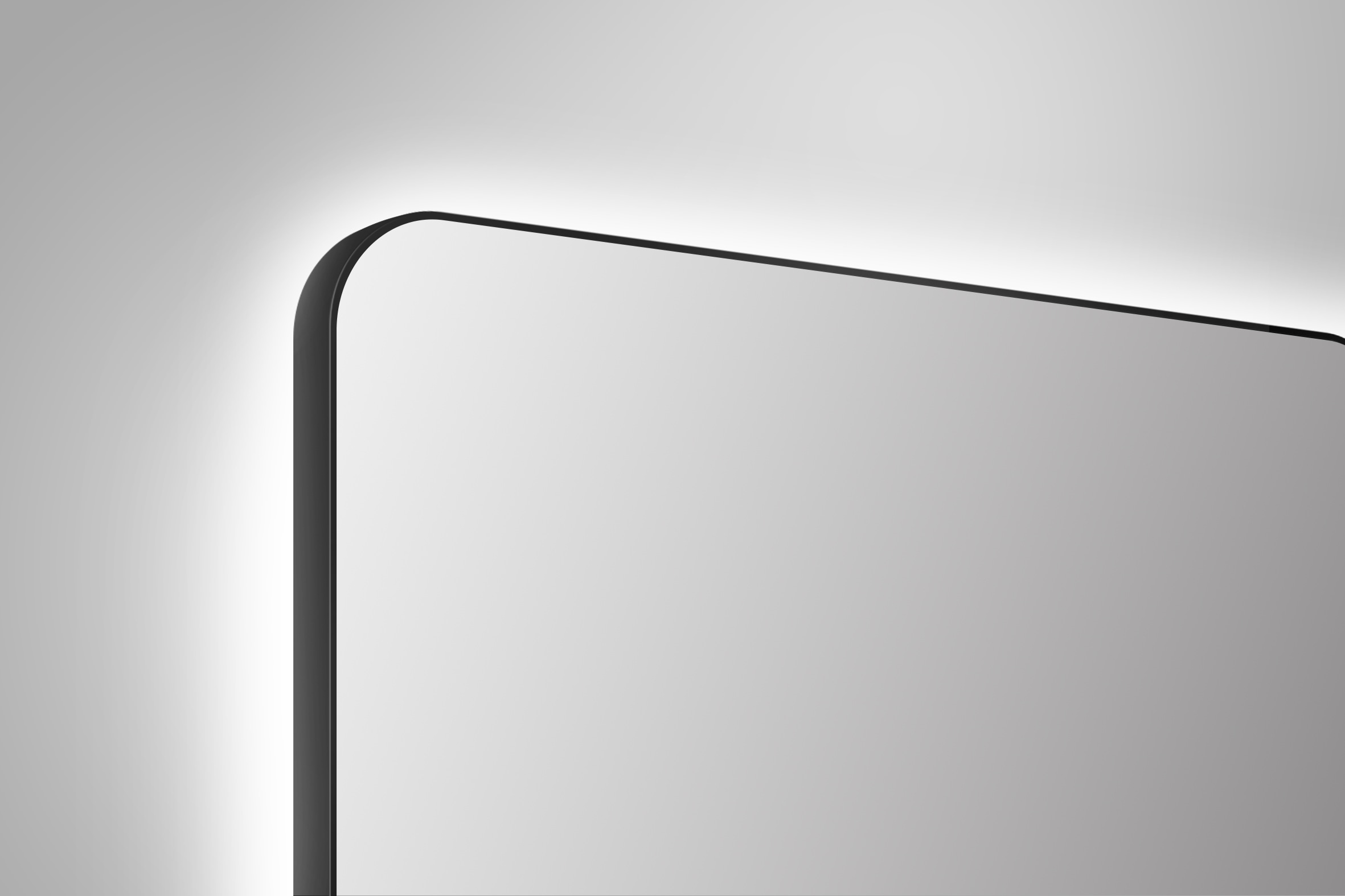 Talos Spiegel »TALOS TREVISO«, Hand Wave Sensor, in matt schwarz 120x70 cm