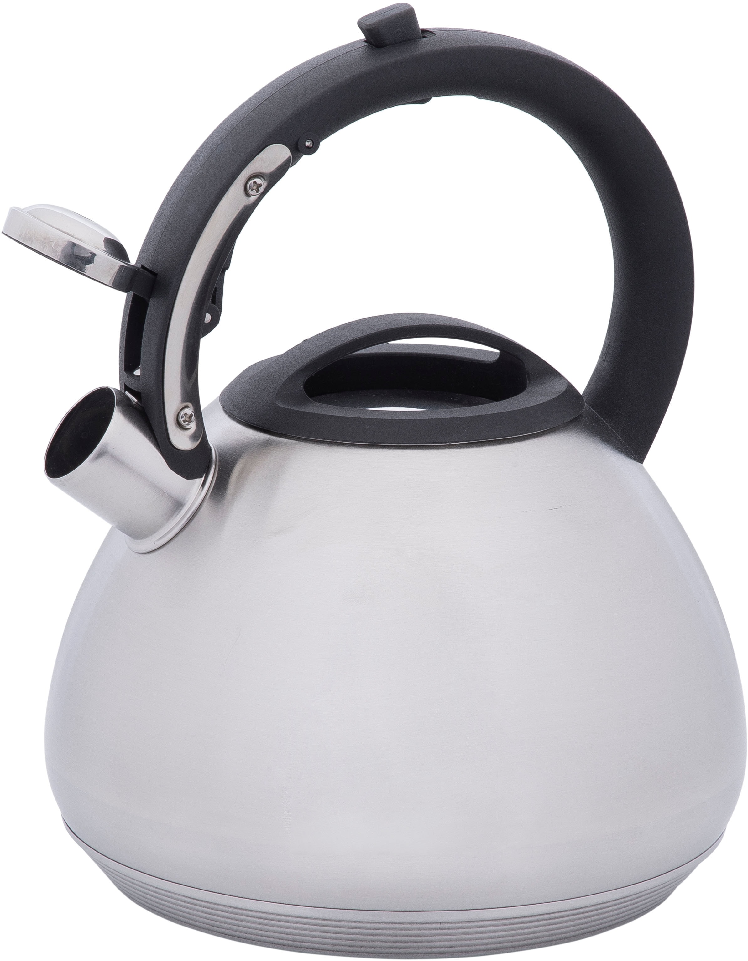 RESTO Kitchenware Wasserkessel »Lyra, Flötenkessel 2,7 l mit wärmespeicherndem Boden im Geschenkkarton« 1 Stk. tlg. Edelstahl