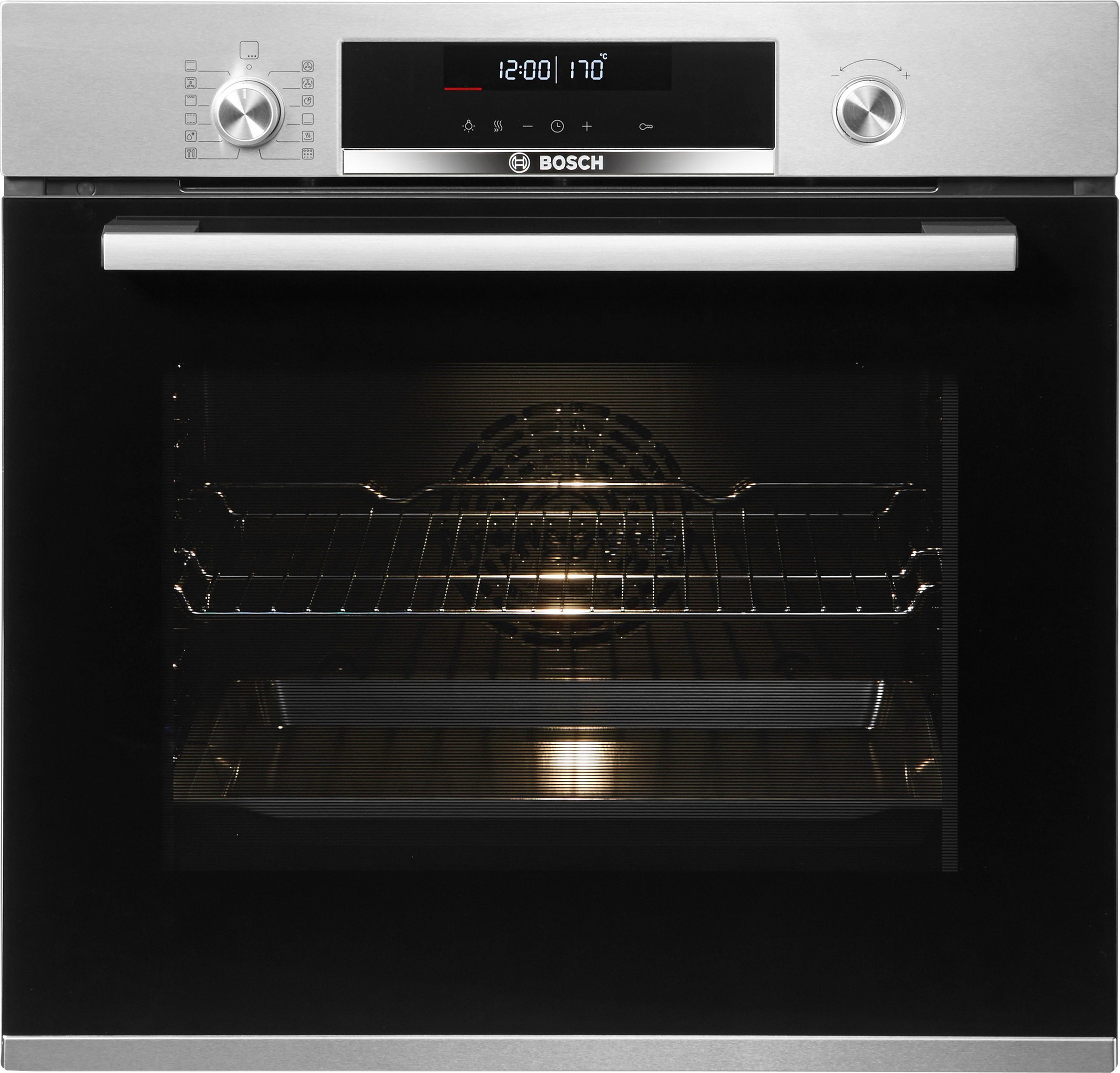 BOSCH Pyrolyse Backofen Serie 6 »HBA578BS0«, mit Teleskopauszug nachrüstbar, Pyrolyse-Selbstreinigung
