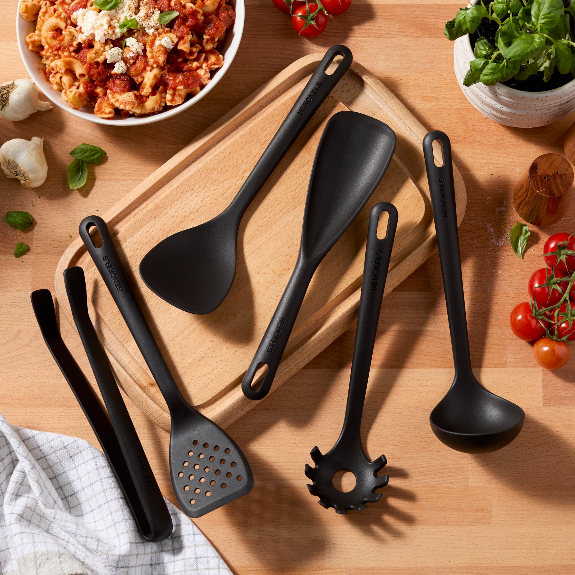 HENCKELS by ZWILLING Servierzange »Silicone Onyx« Silikon, Hitzebeständig, Aufhänge-Öse