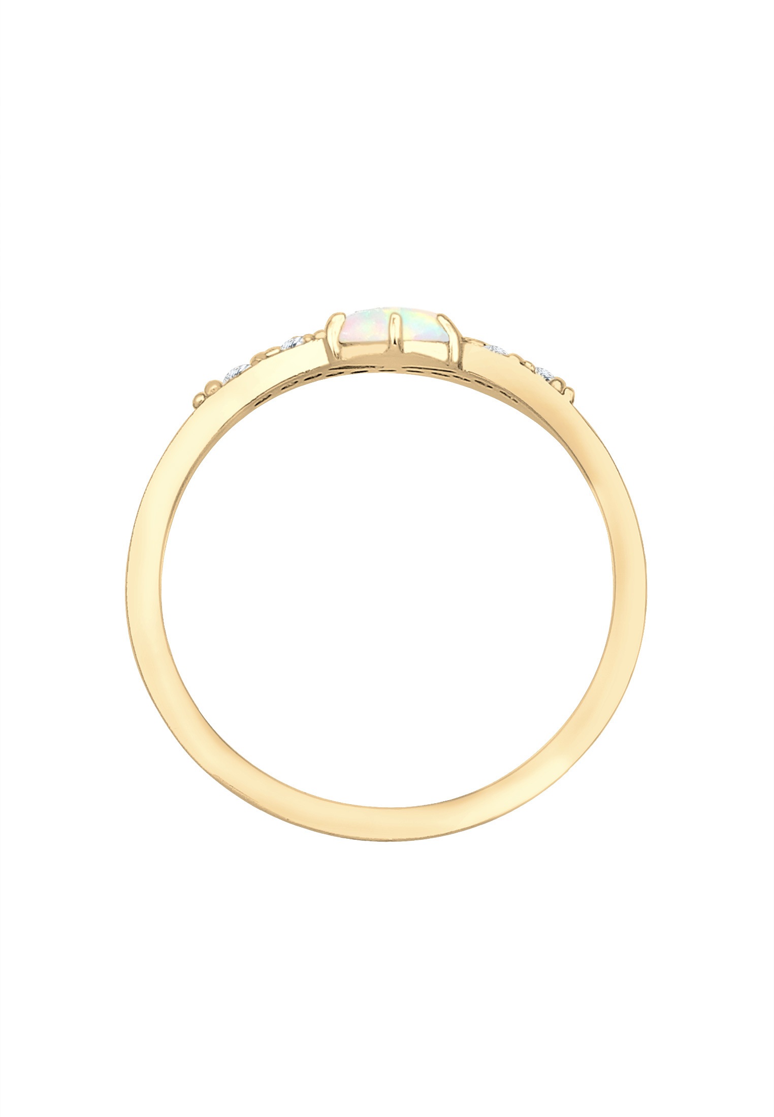 Elli Verlobungsring »Ring Elli Ring Vintage Design Zirkonia Marquise Opal 925er Silber«