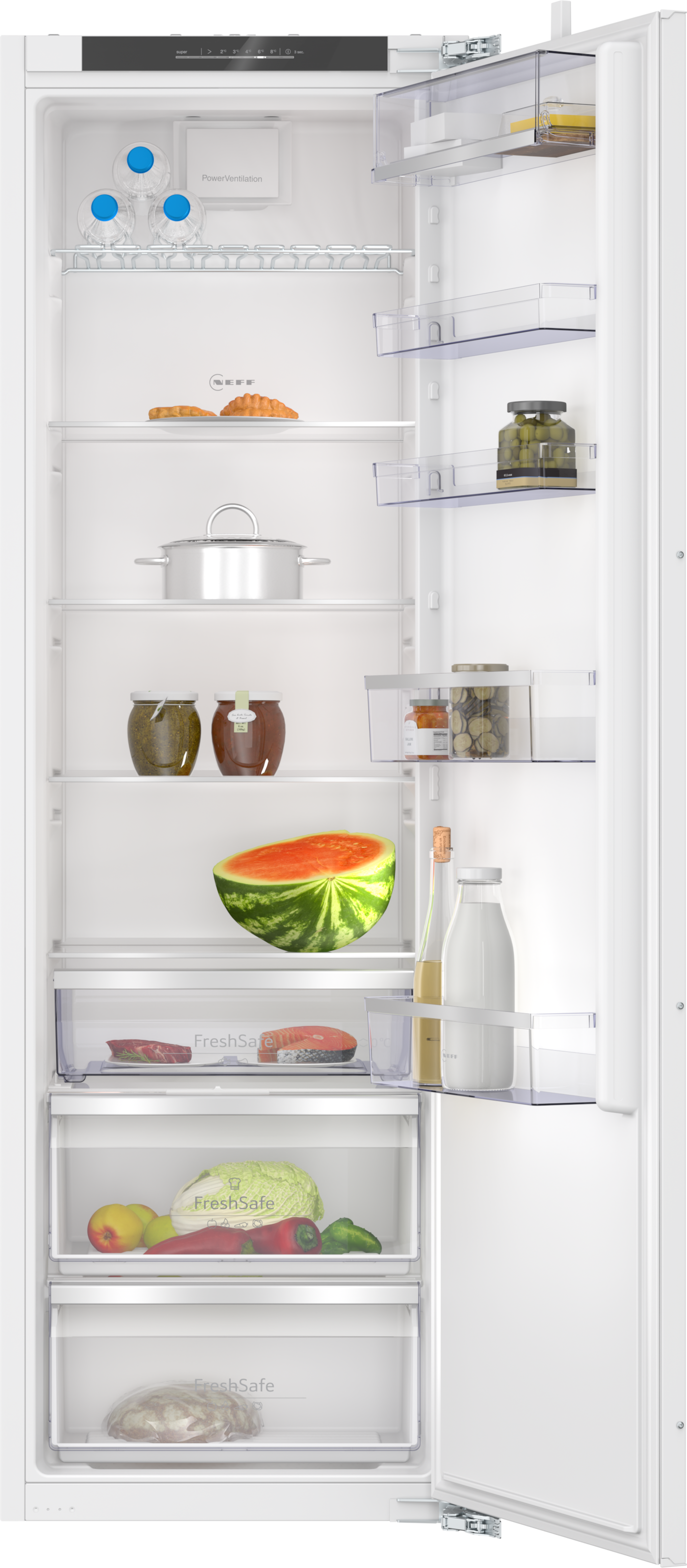 NEFF Einbaukühlschrank "KI1813DD0" 177,2 cm hoch 55,8 cm breit Fresh Safe: Schublade für flexible Lagerung von Obst & Gemüse