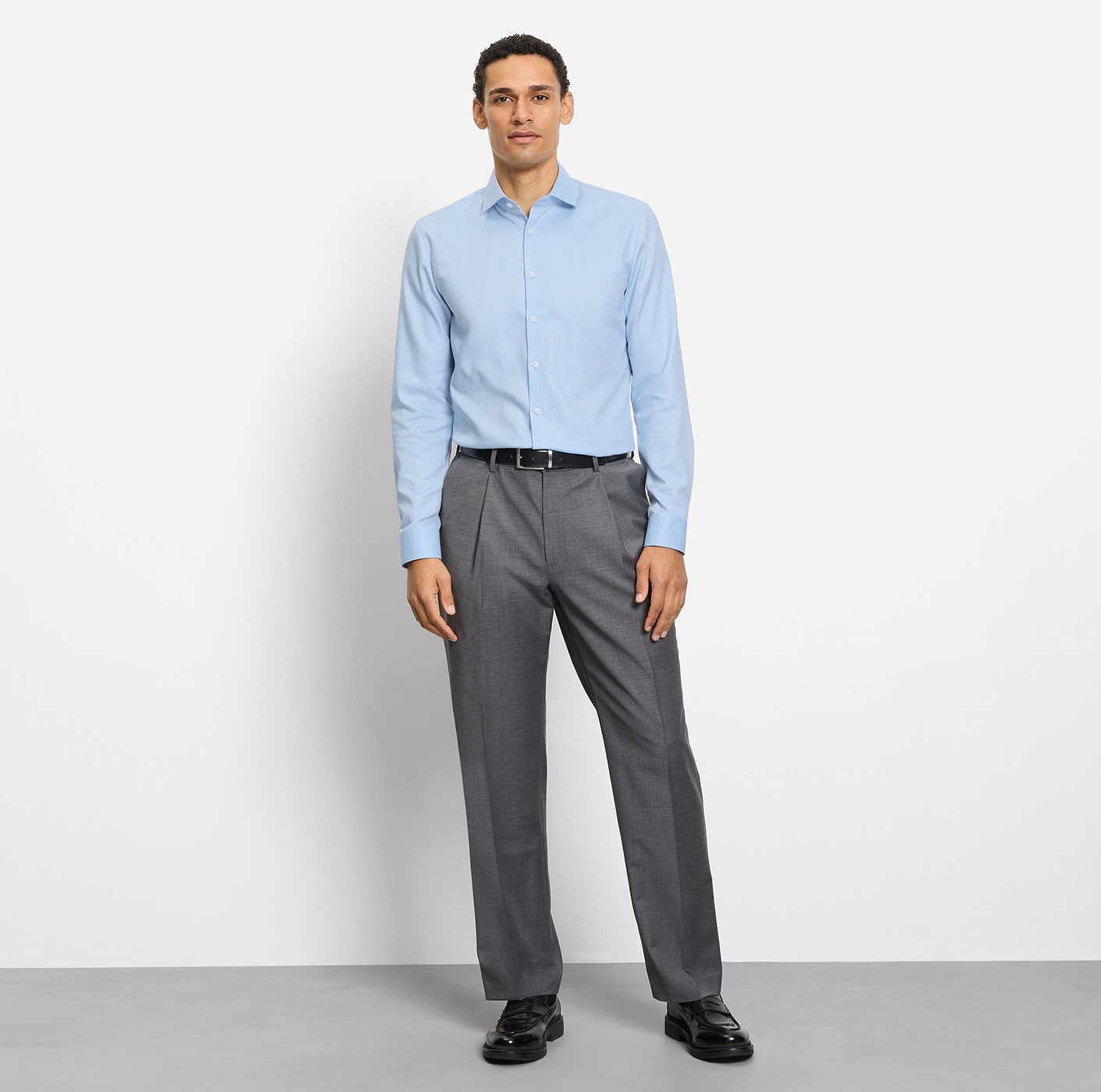 OLYMP Langarmhemd »No 6 six« Royal Kentkragen, Businesshemd, super slim fit