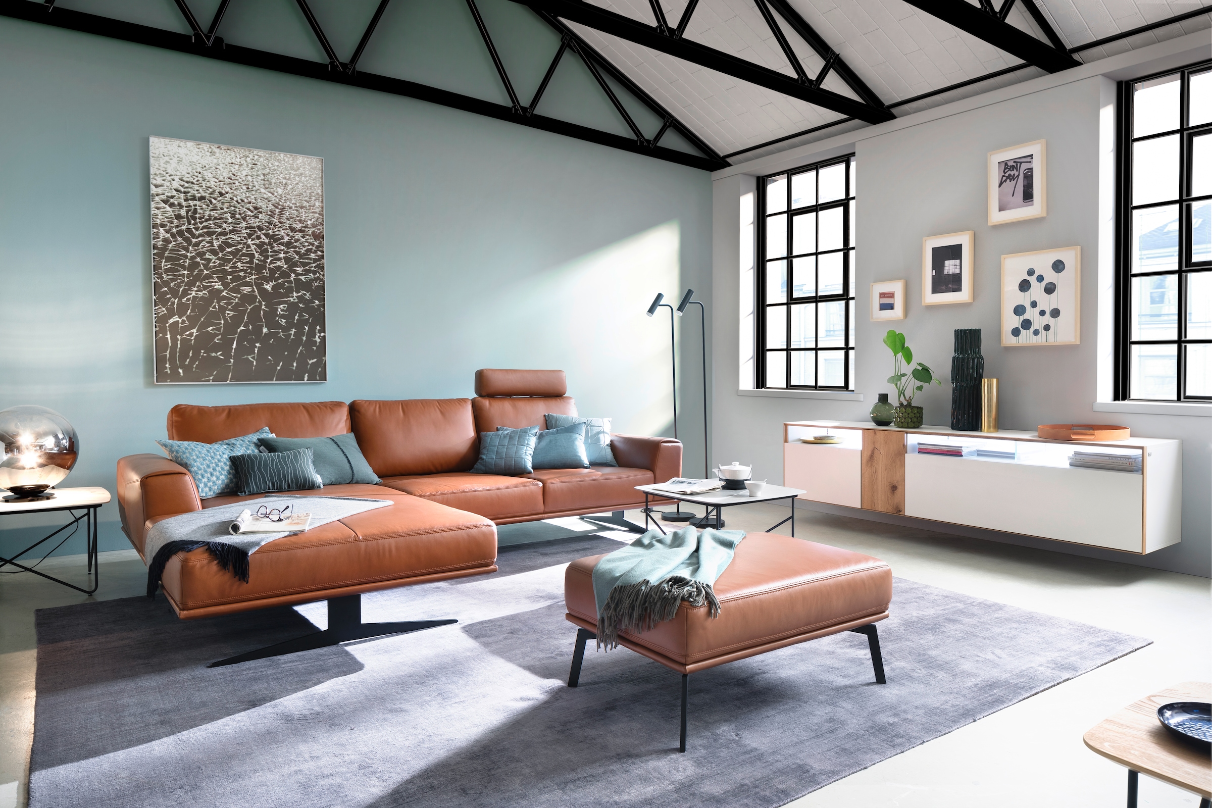 SCHÖNER WOHNEN-Kollektion Teppich »Alessa« rechteckig 5 mm Höhe Viskose, Wohnzimmer