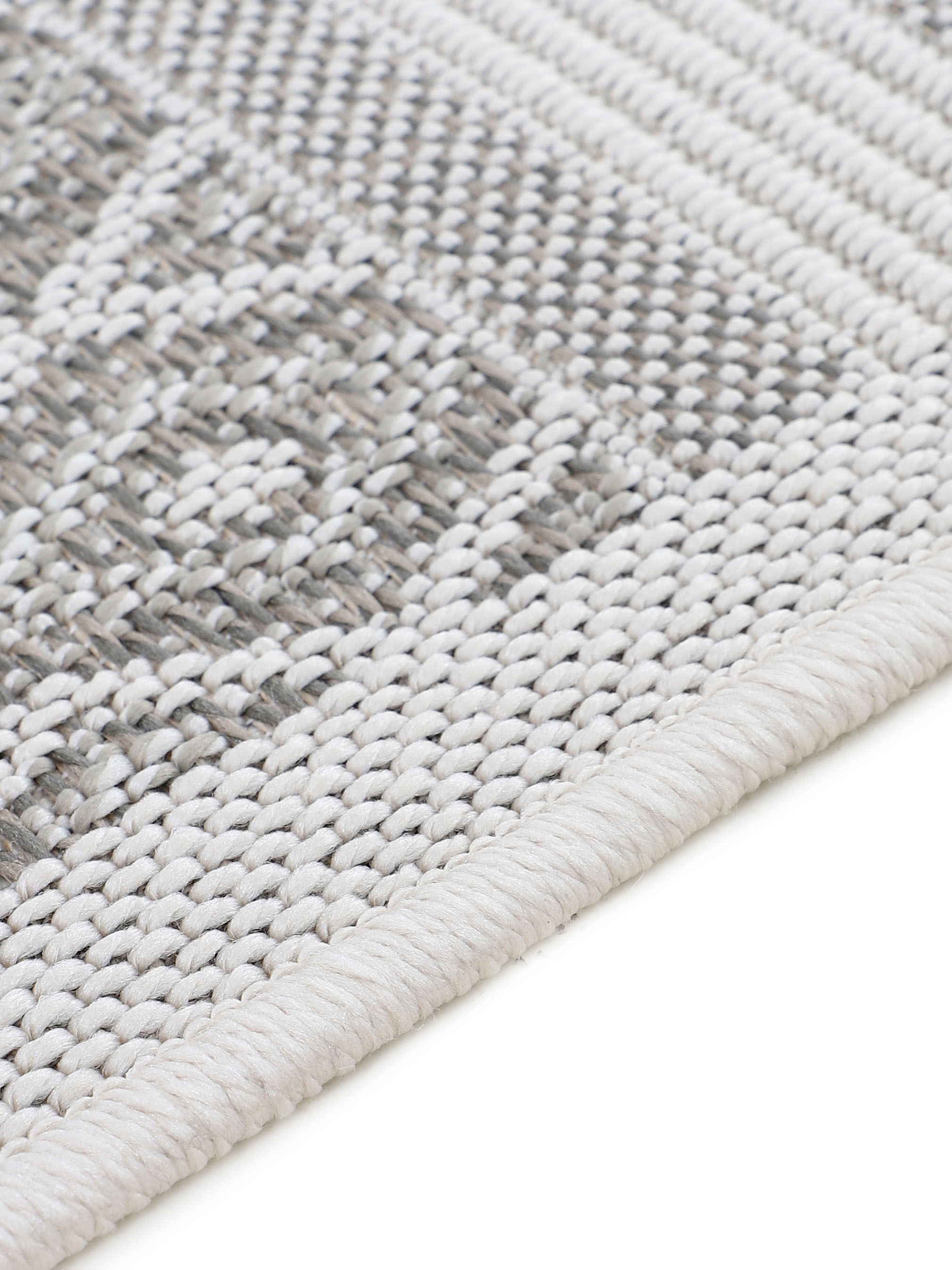 carpetfine Teppich »Boho 101, auch als Läufer erhältlich«, rechteckig, 4 mm Höhe, robustes Flachgewebe, Sisal Optik, UV-beständig, In- und Outdoor