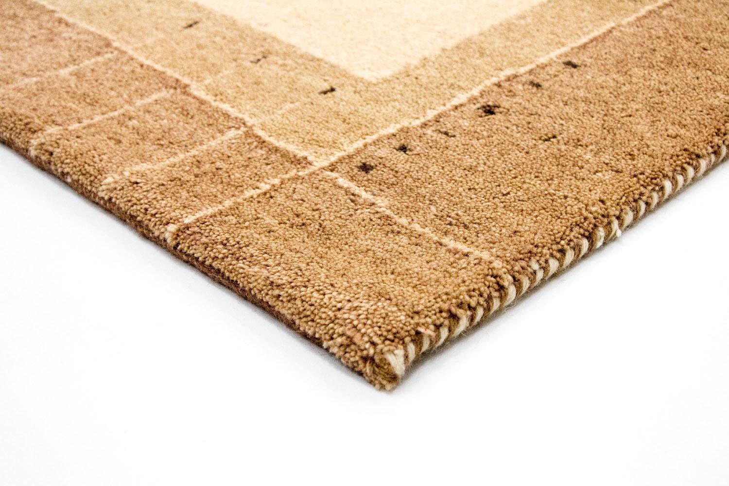rechteckig, beige«, handgeknüpft morgenland »Gabbeh handgeknüpft kaufen Wollteppich online Teppich