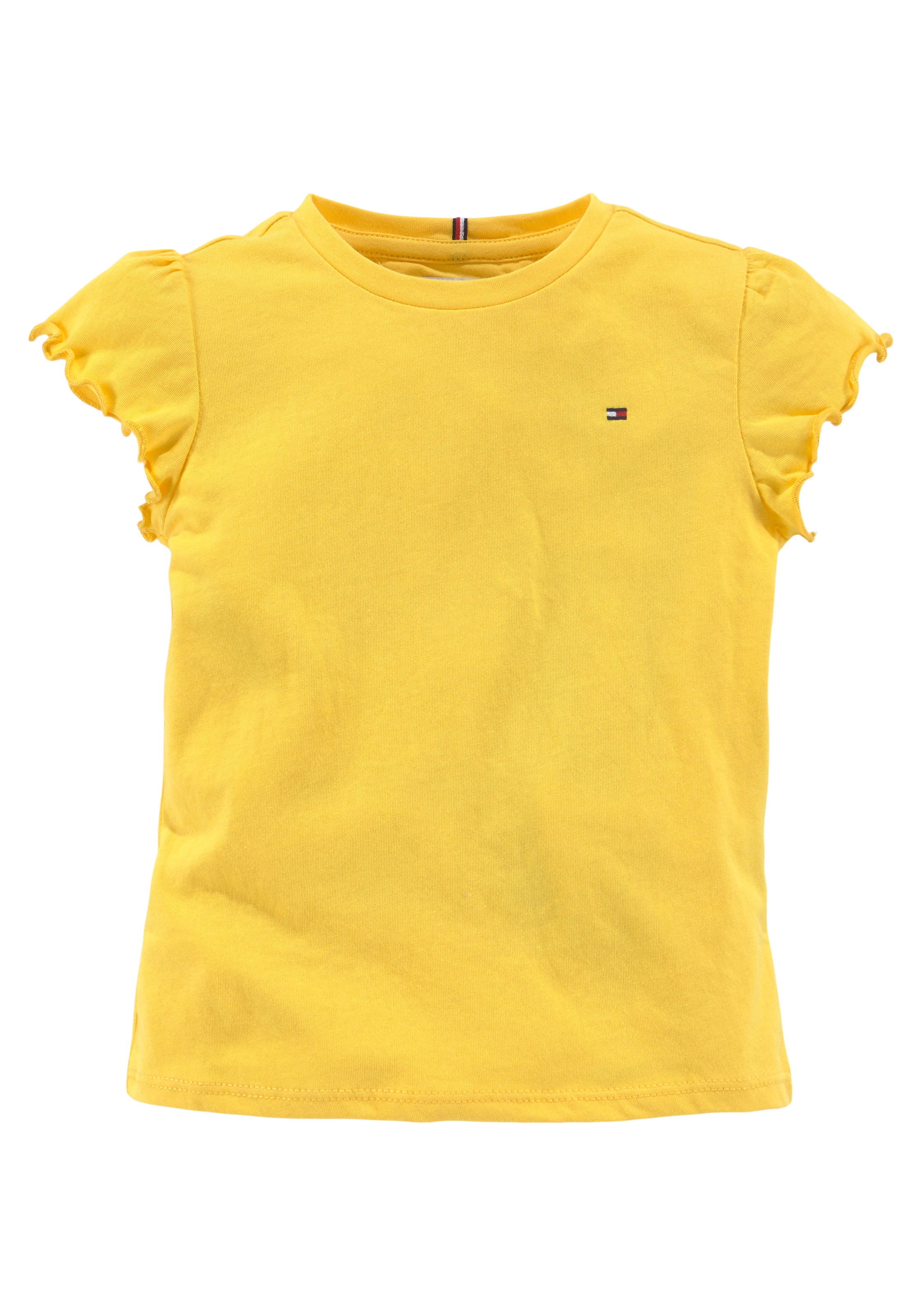Tommy Hilfiger T-Shirt »ESSENTIAL S/S«, RUFFLE bei Junior ♕ Kinder Kids SLEEVE Label MiniMe,mit dezentem TOP