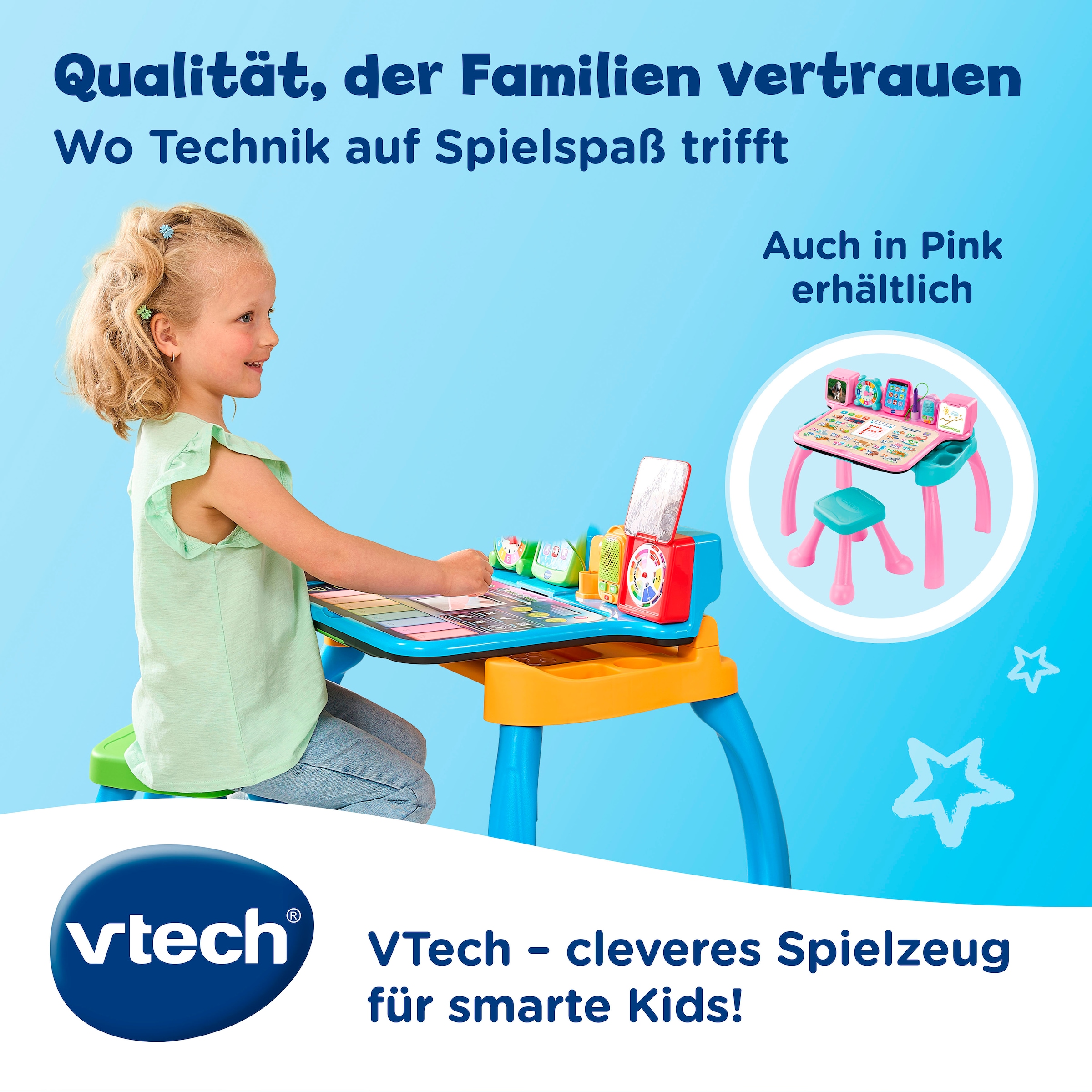 Vtech® Spieltisch »6-in-1 Magischer Schreibtisch« mit Licht und Sound