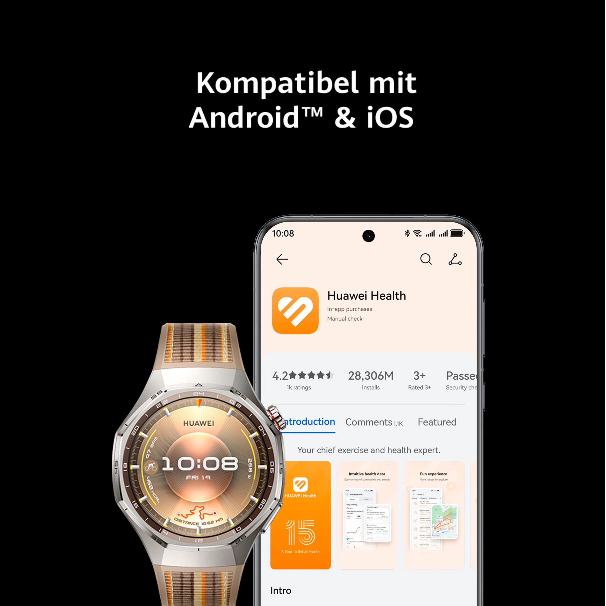 Huawei Smartwatch »WATCH GT6 Pro 46 mm« (3,75 cm / 1,47 ″)