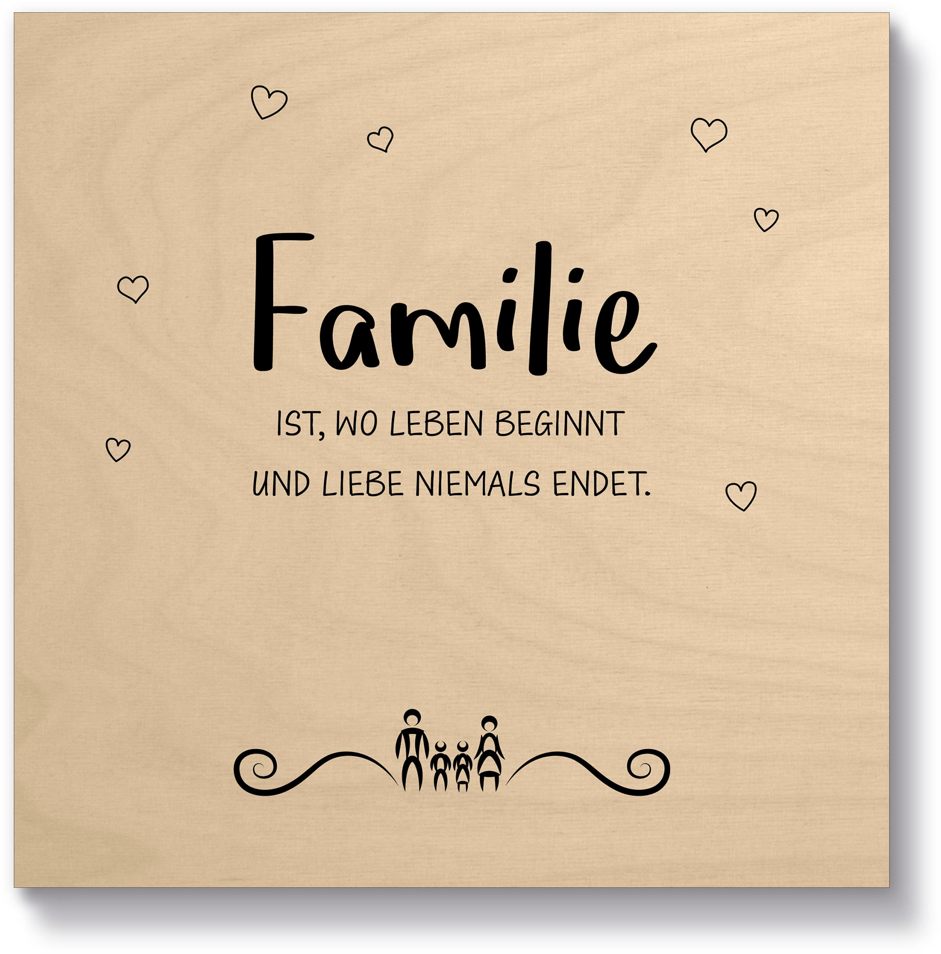 Artland Holzbild »Familie II«, Sprüche & Texte, (1 St.) bequem bestellen