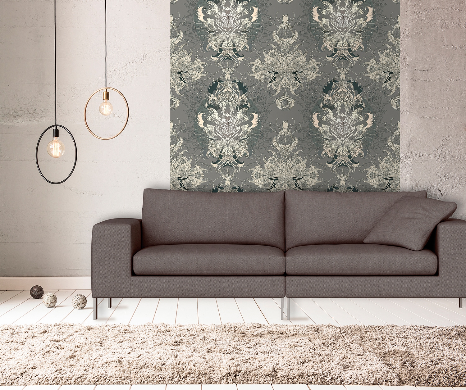 queence Vinyltapete »Gabriella« Farbverlauf | abstrakt | bedruckt | gemustert glatt 90x250cm, selbstklebend, kinderleichte Anbringung, , Sticker