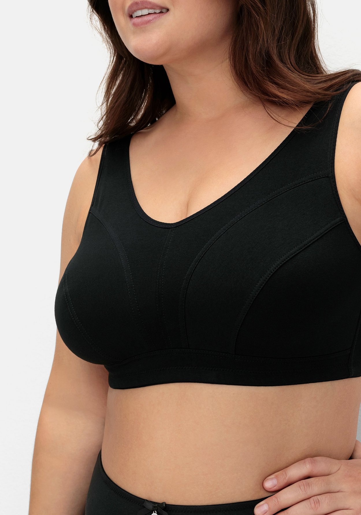 Sheego Bügelloser BH »BH mit leicht transparenten Mesh-Einsätzen«