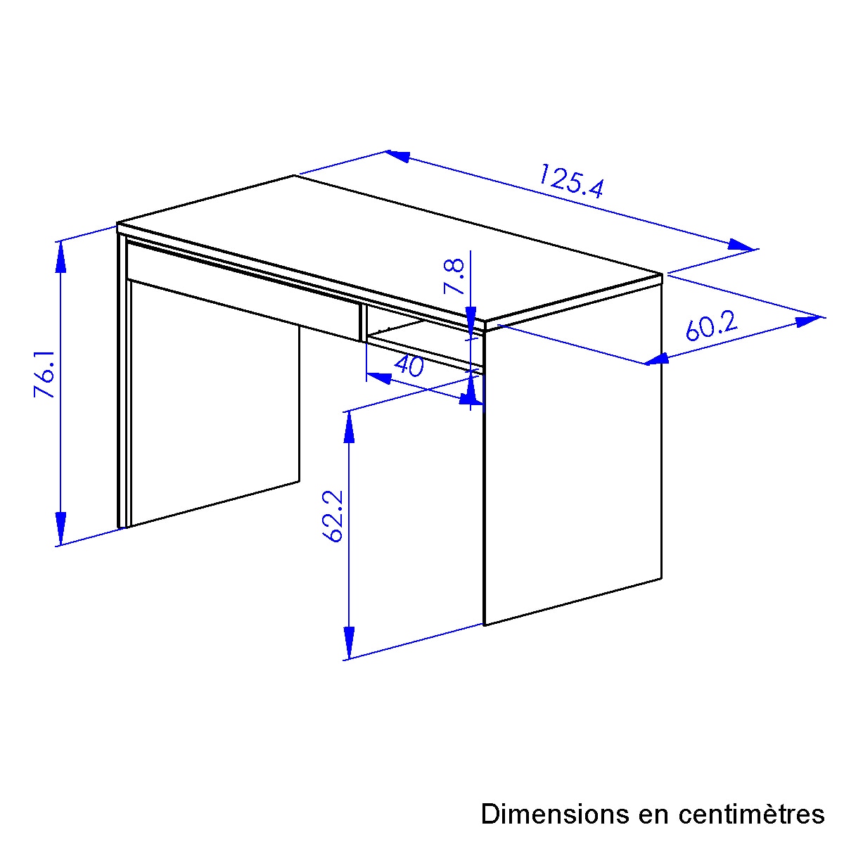 Gami Schreibtisch »ARCADE«, 1 Schublade1 1 Nische