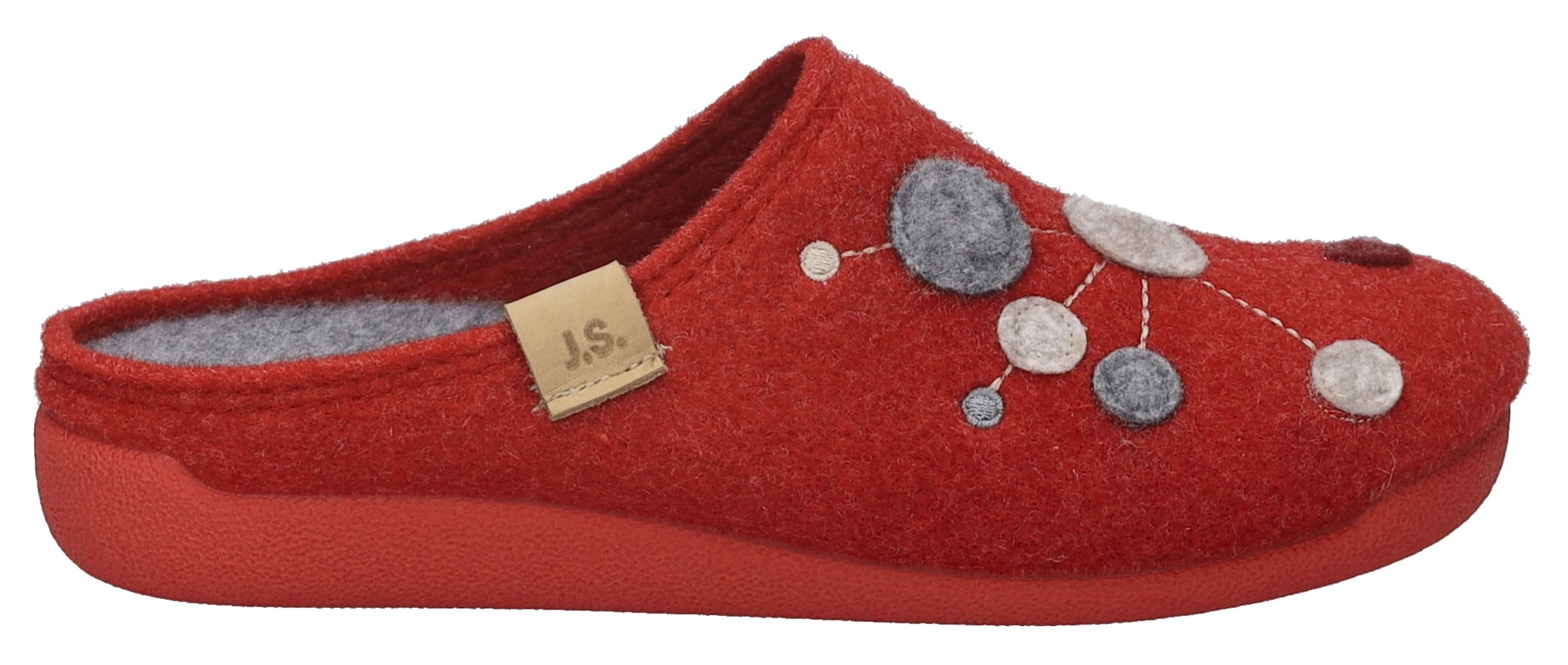 Josef Seibel Hausschuh »Cara 02«  Pantoffel, Slipper mit bunter Verzierung