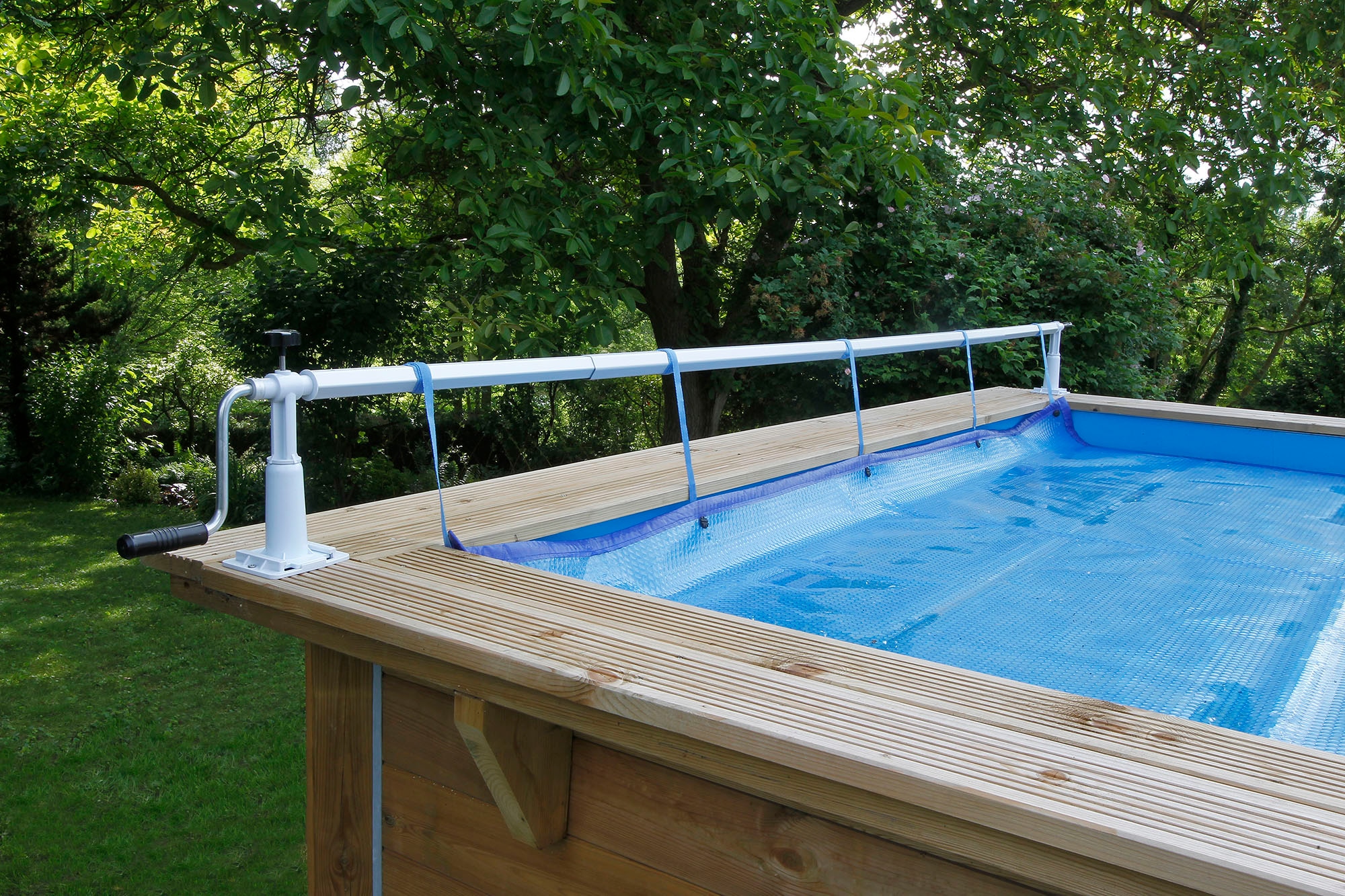 Ubbink Planenaufroller »Aufrollvorrichtung XTRA«, für Pools mit Rändern aus Holz, Rohren, Metall oder Beton