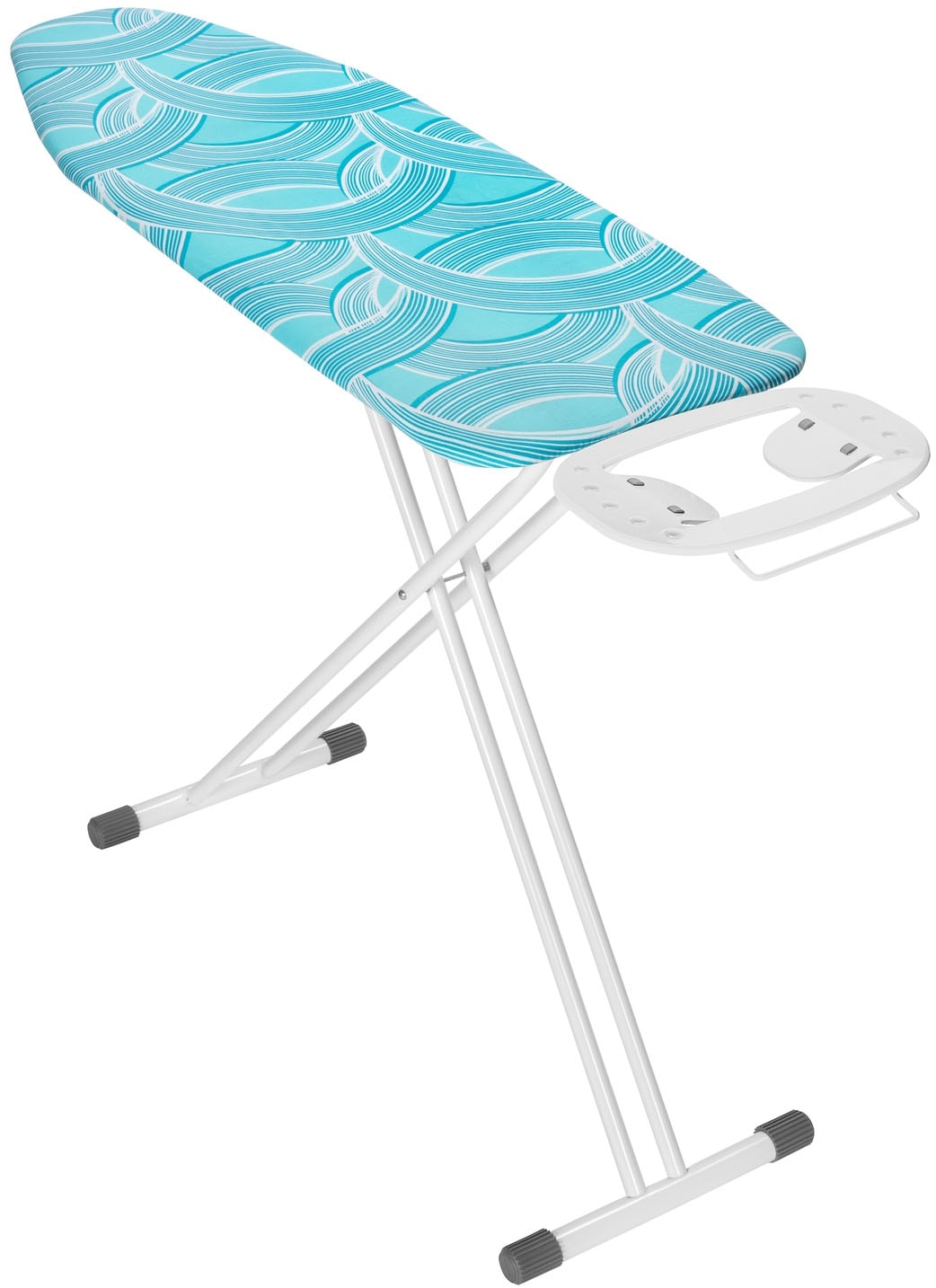 WENKO, Bügelbrett »Modell Advance« Bügelfläche 120 cmx42 cm höhenverstellbarer Bügeltisch, platzsparend klappbar, Weiß, Weiß