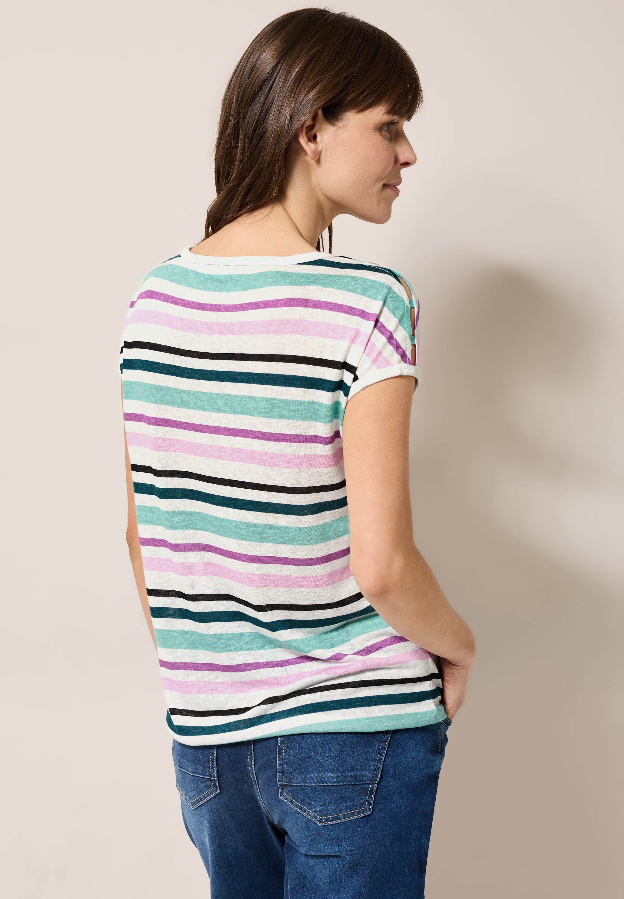 Cecil T-Shirt, mit Streifen Muster