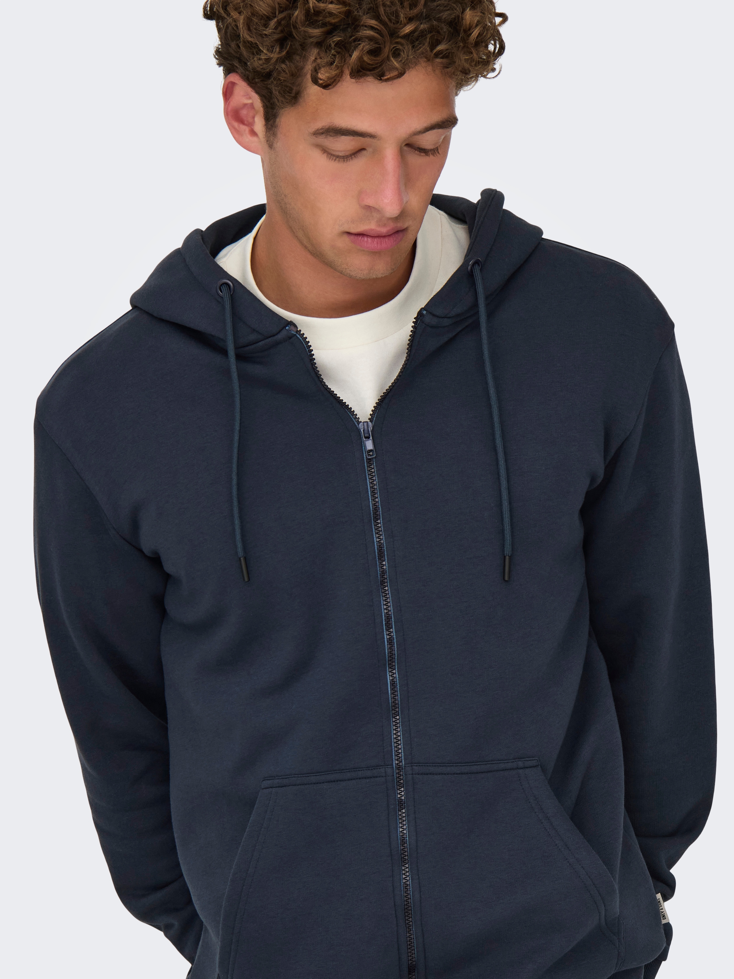 ONLY & SONS Kapuzensweatjacke »ONSCERES ZIP THR. HOODIE SWEAT NOOS«