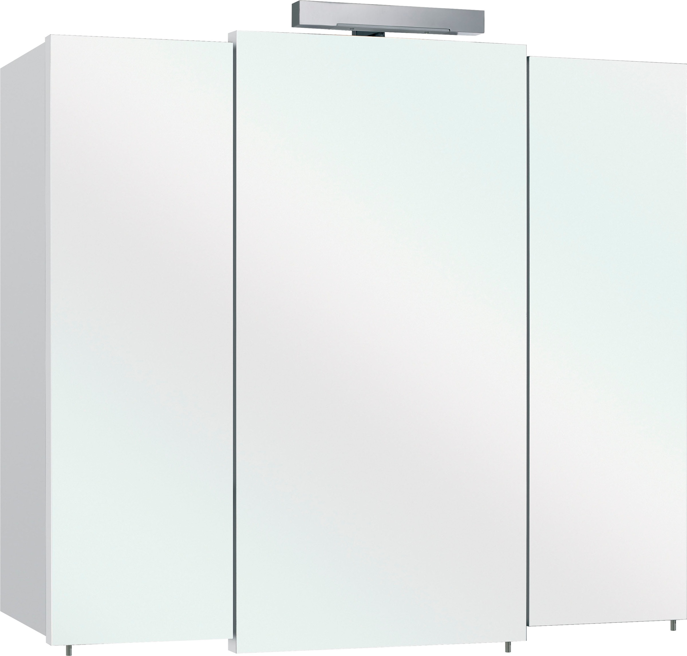 Saphir Badmöbel-Set »Quickset 2-teilig, Keramikwaschtisch mit LED-Spiegelschrank, Bad-Set« 2 Stk. tlg.