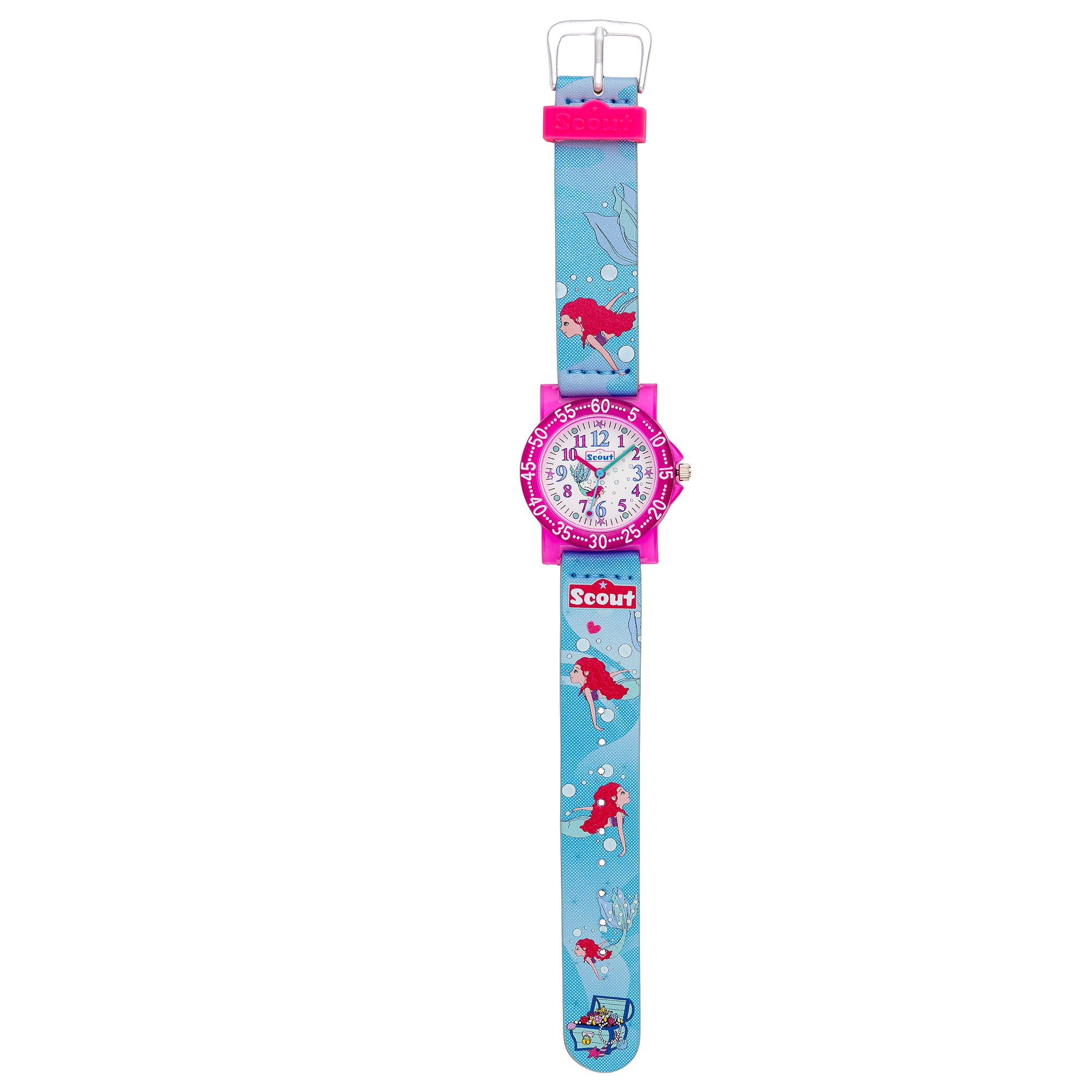 Scout Quarzuhr »The It-Collection« Armbanduhr, Kinderuhr, Lernuhr, Geschenkidee, Schulanfang,Meerjungfrau