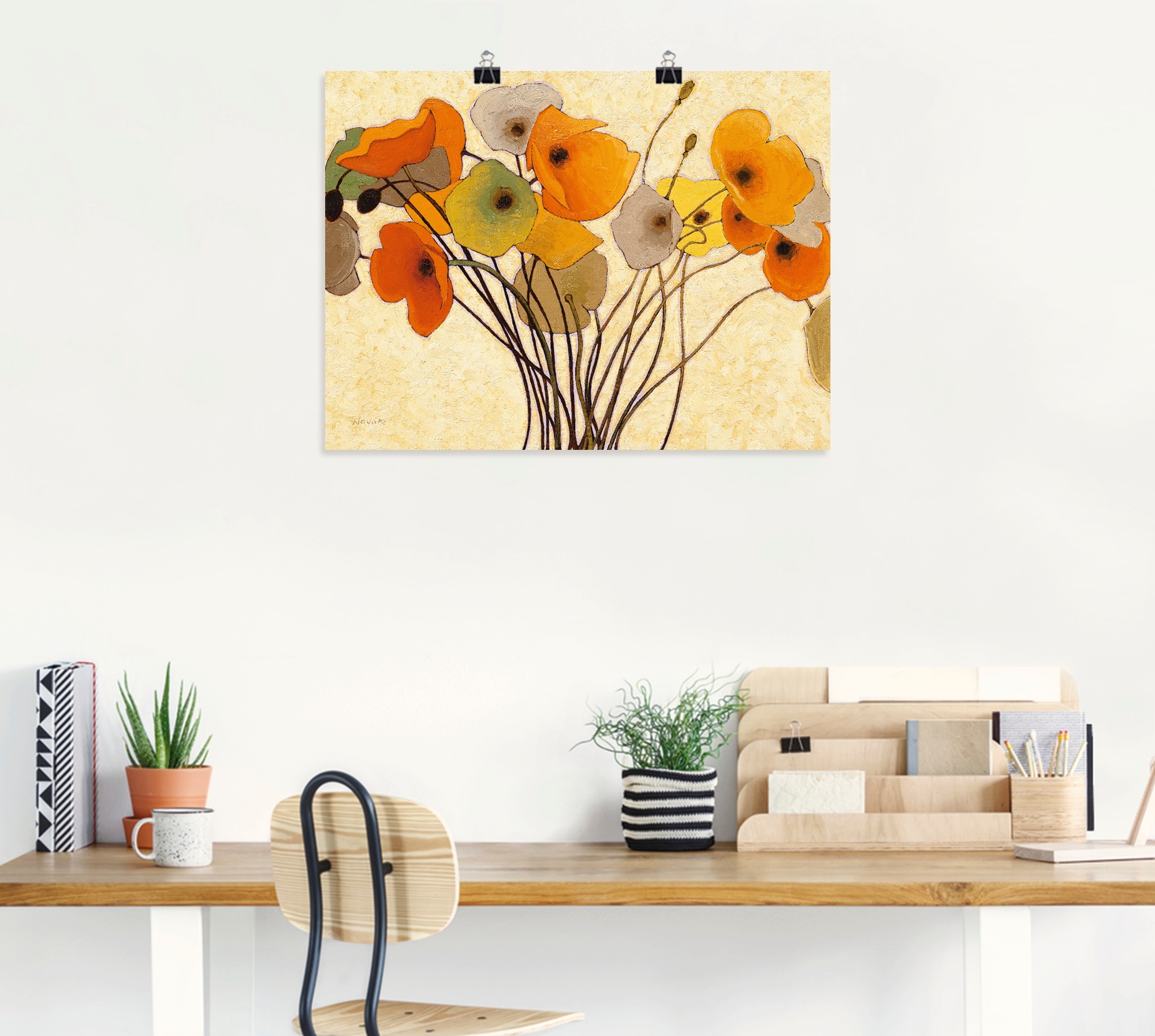 Artland Wandbild »Kürbismohn I« Blumen 1 Stk. tlg. als Leinwandbild, Poster in verschied. Größen