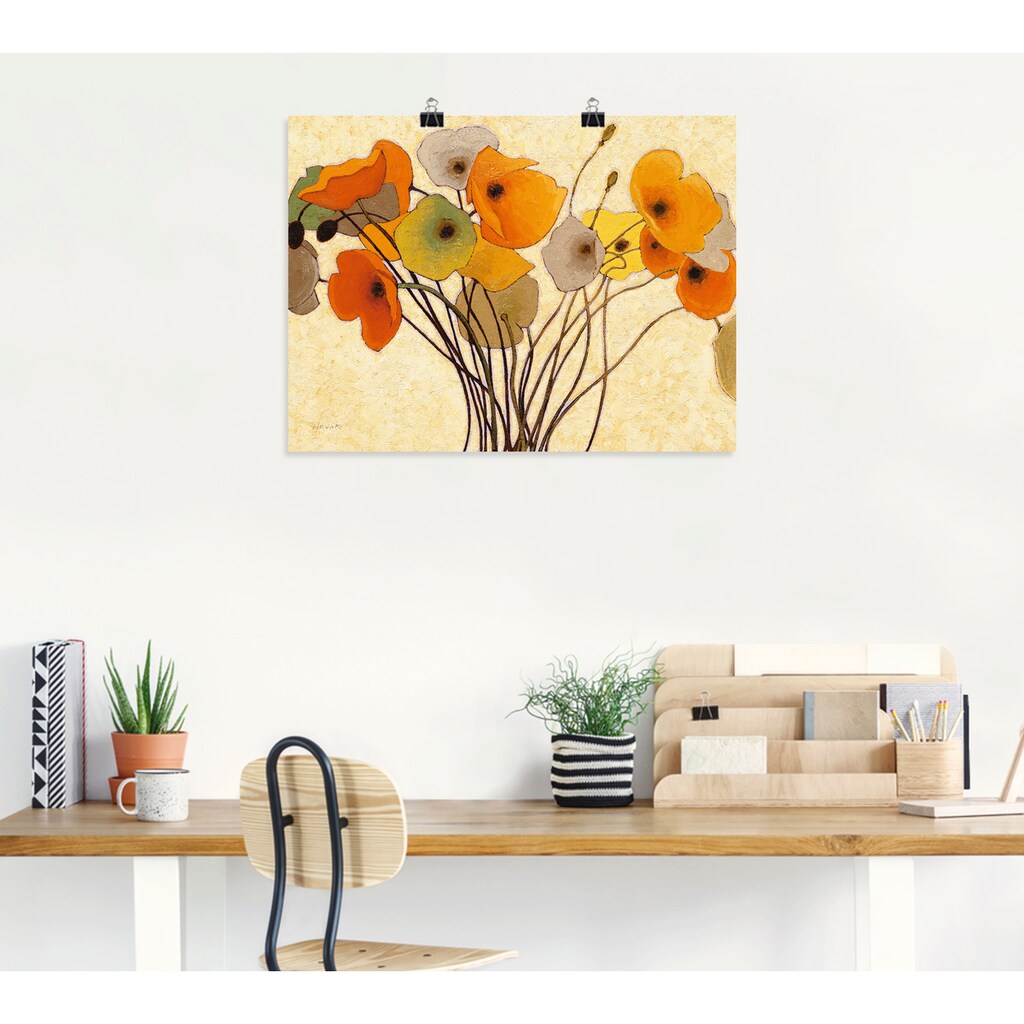 Artland Wandbild »Kürbismohn I«, Blumen, (1 St.)