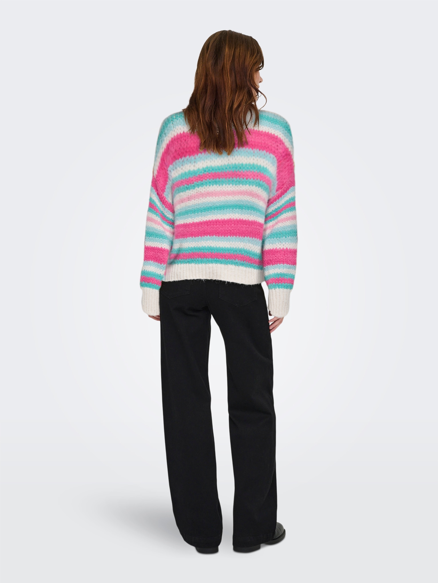 ONLY Strickpullover »ONLALYSSA LIFE LS STRIPE O-NECK CC KNT«