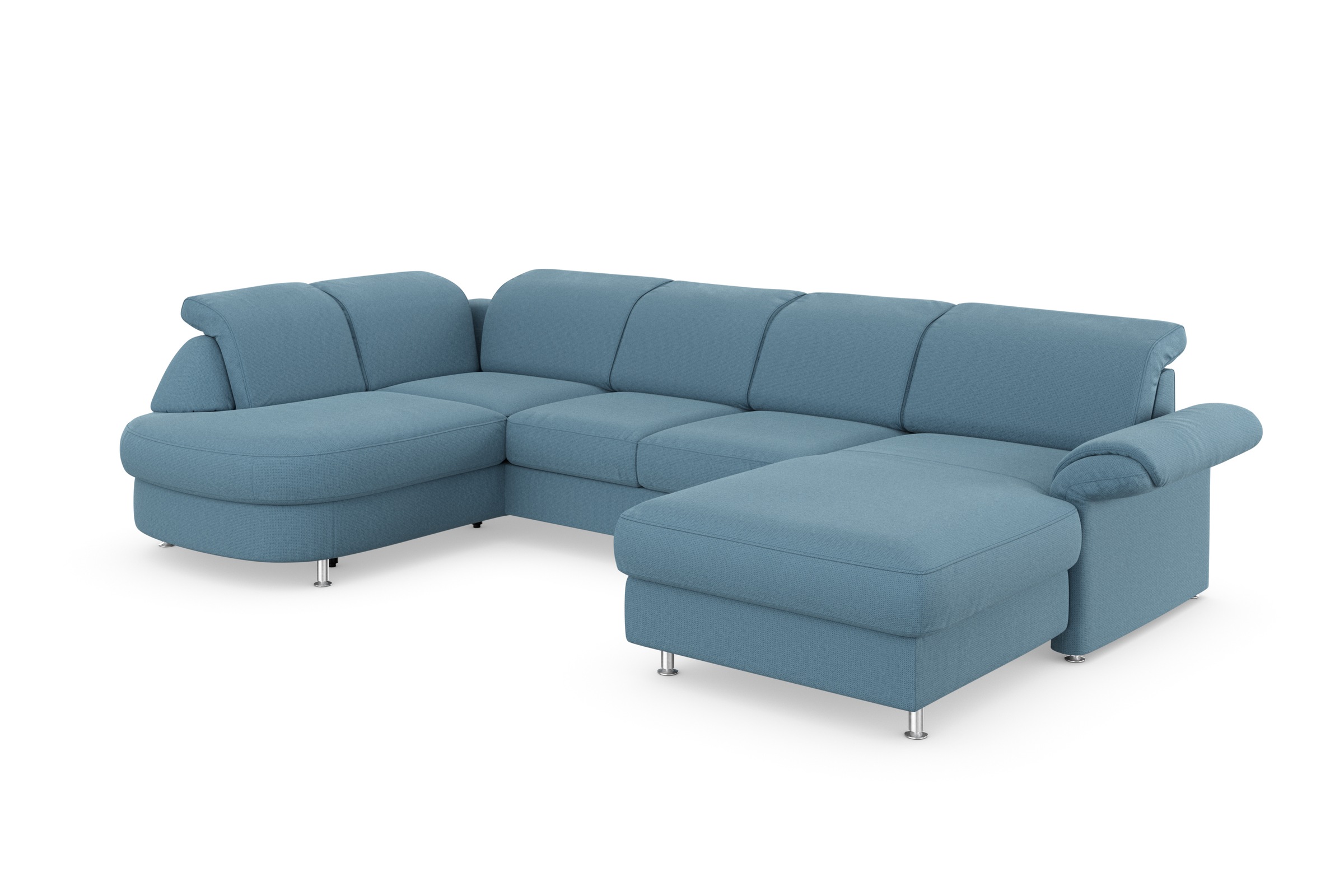 sit&more Wohnlandschaft »Apulia U-Form«, wahlweise Bettfunktion, Bettkasten und Kopf- und Armteilverstellung