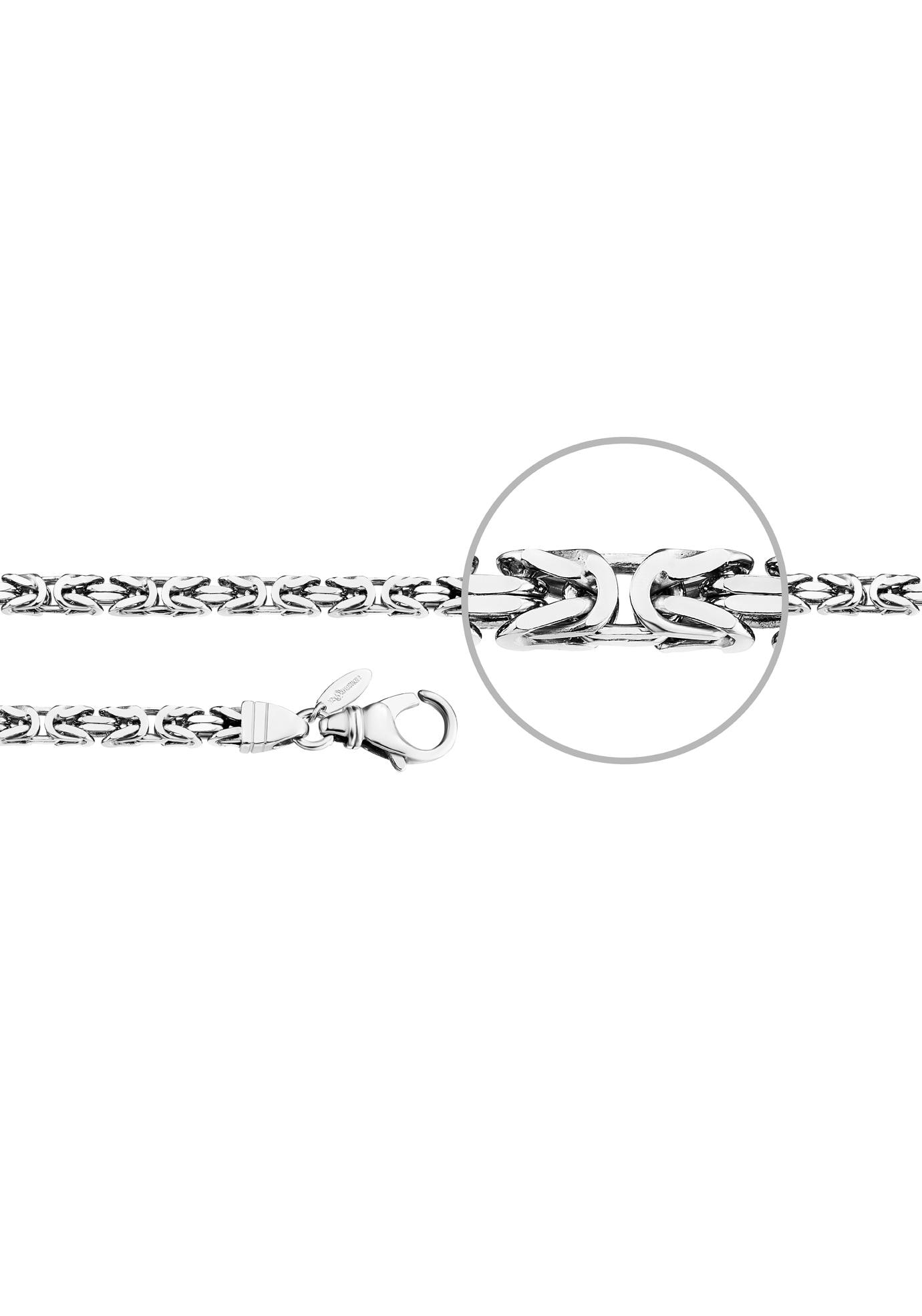 Der Kettenmacher Silberarmband »Königsarmband diamantiert, KÖ3-S, KÖ3-G«  auf Rechnung bestellen