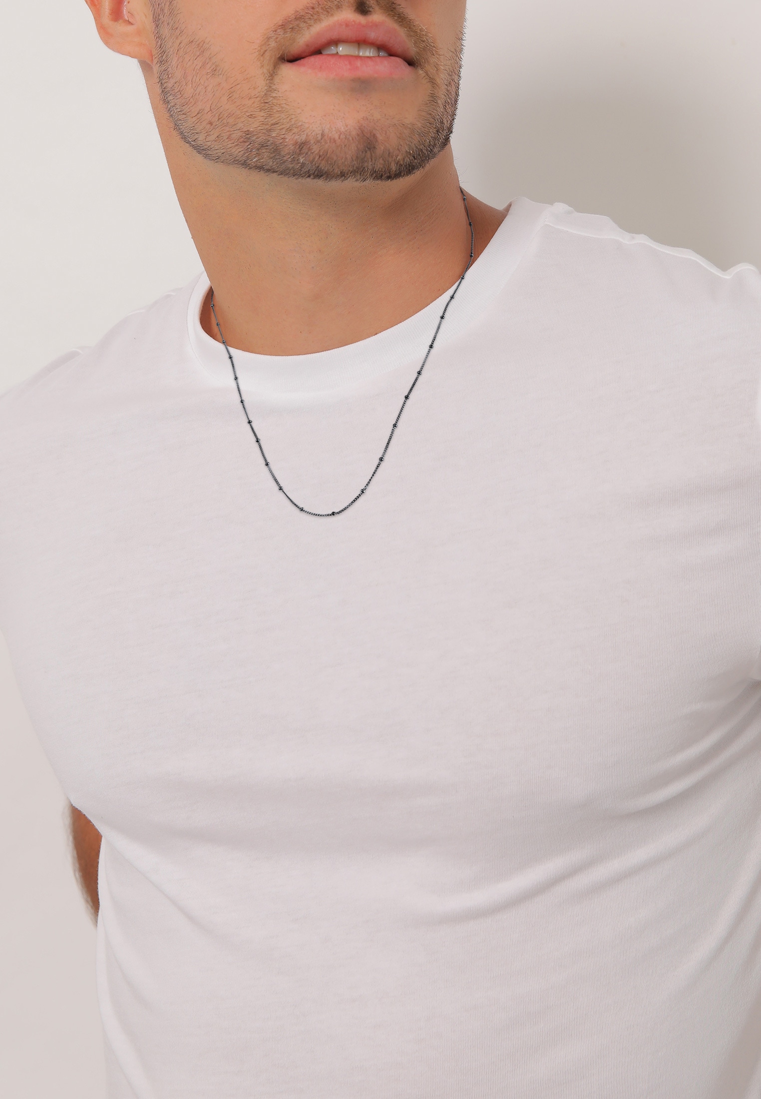 Kuzzoi Silberkette »Halskette Herren Kugelkette 925 Silber«