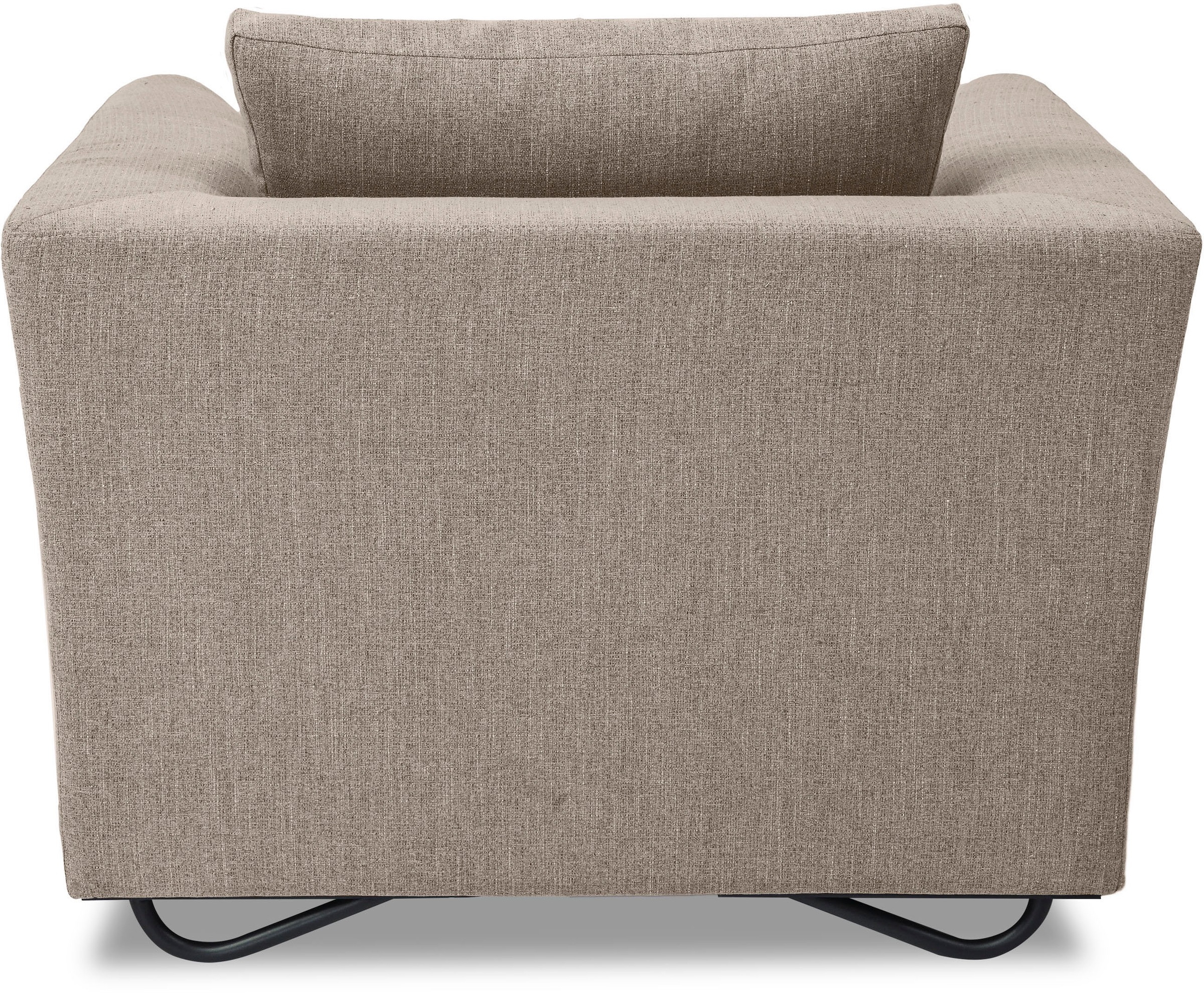 Alte Gerberei Sessel »Designsessel, Loungesessel im aufwendigen Design«, mit extravaganten Füße aus lackiertem Metall