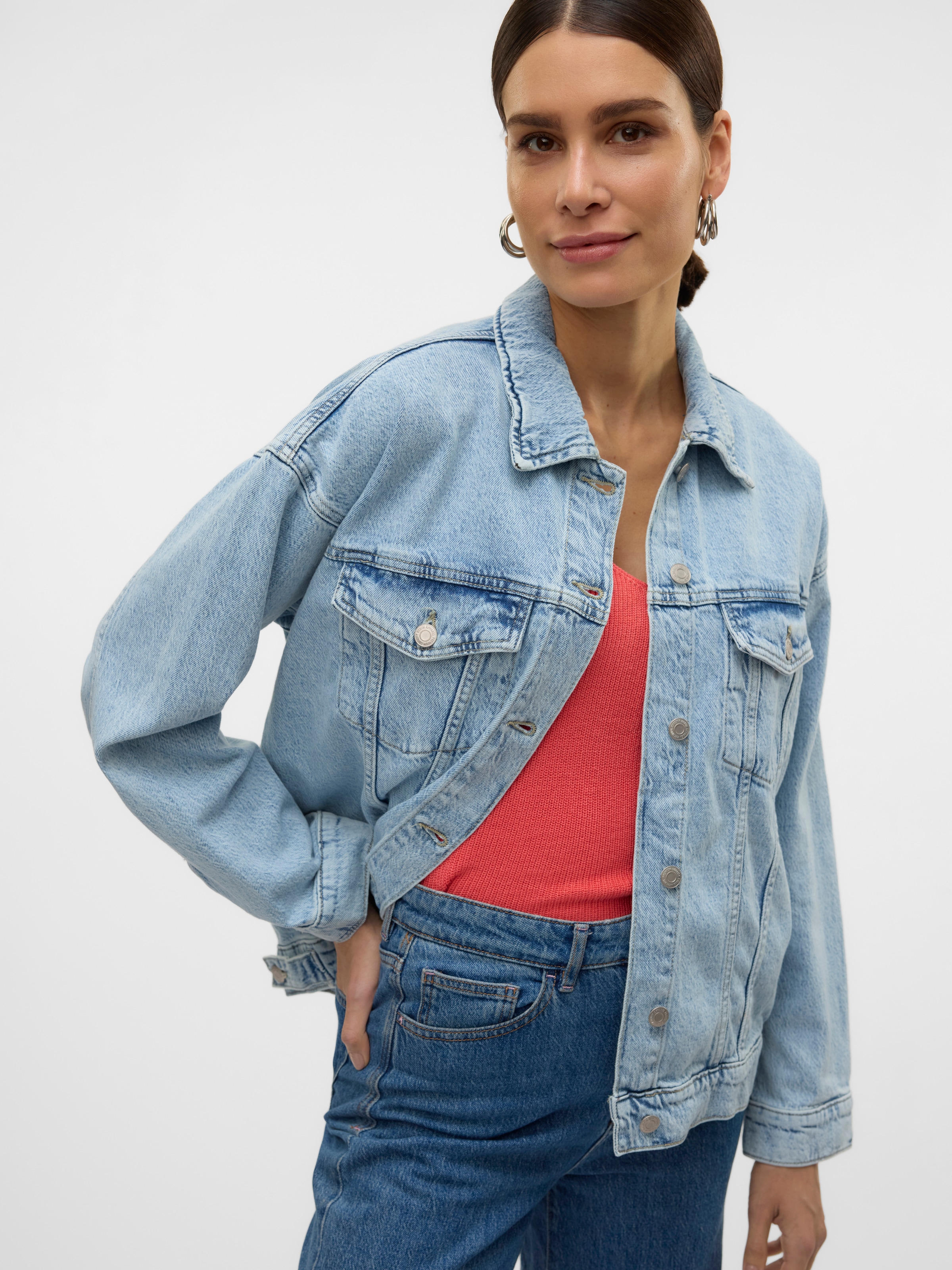 Vero Moda Jeansjacke »VMTESSA LS OVERSIZE DENIM JACKET GA NOOS«