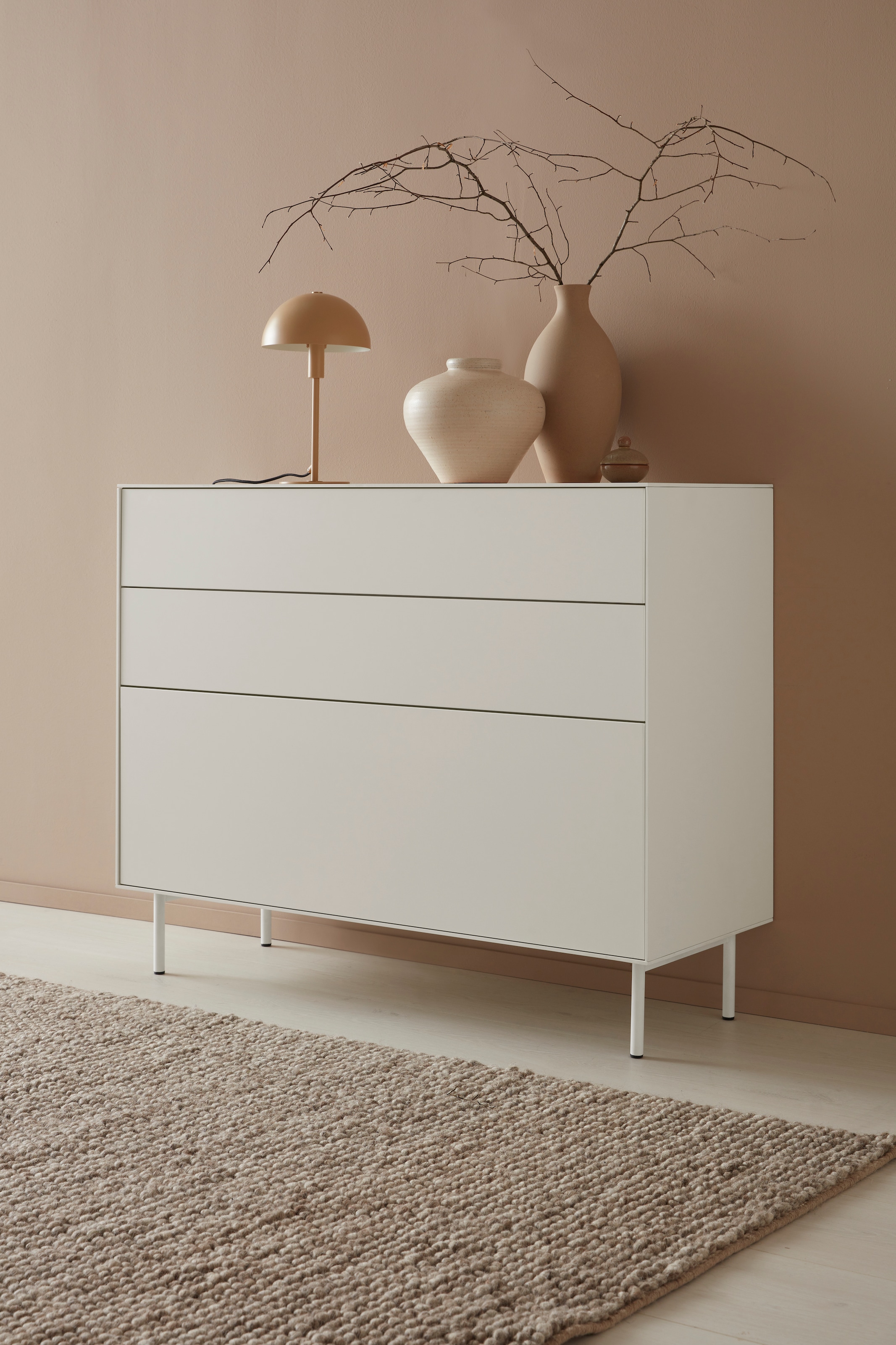 Sideboard »Essentials«, Breite: 112cm, MDF lackiert, Push-to-open-Funktion