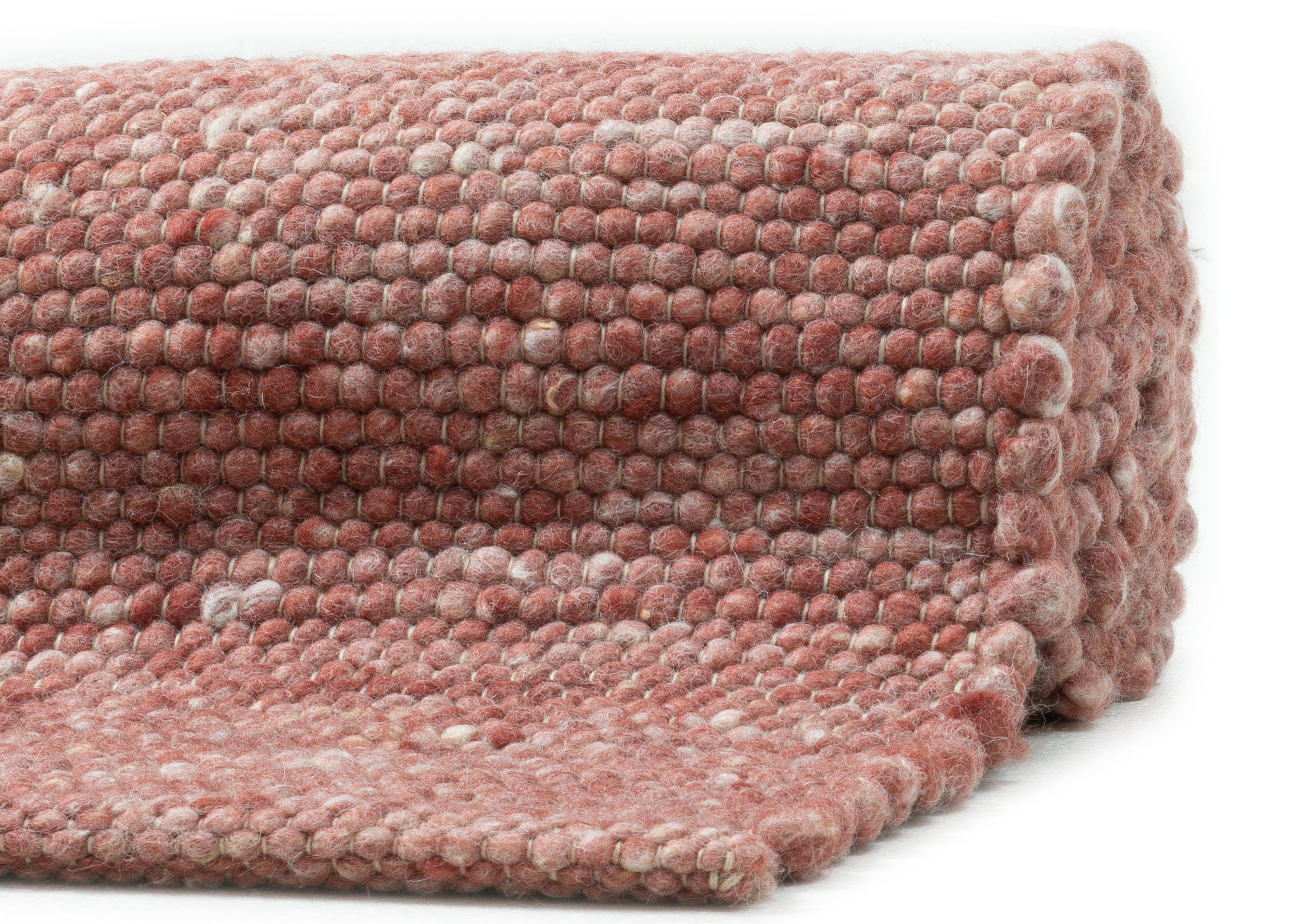 OTTO home Wollteppich »Pirker« rechteckig 12 mm Höhe Wendeteppich, meliert, reine Wolle, handgewebt, Scandi, Wohnzimmer