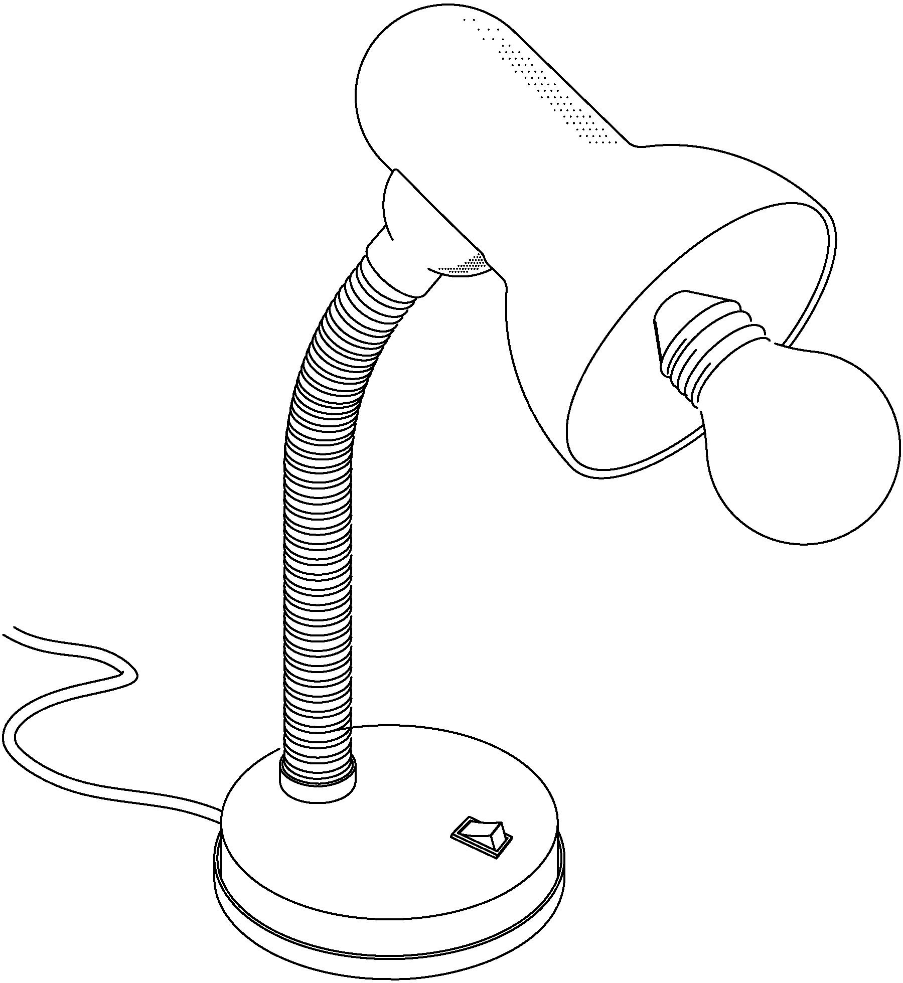 EGLO Tischleuchte »BASIC«, für Leuchtmittel 1 x E27 / Ø12,5 x H30 cm / Wippschalter - schwenkbar - flexibler Hals