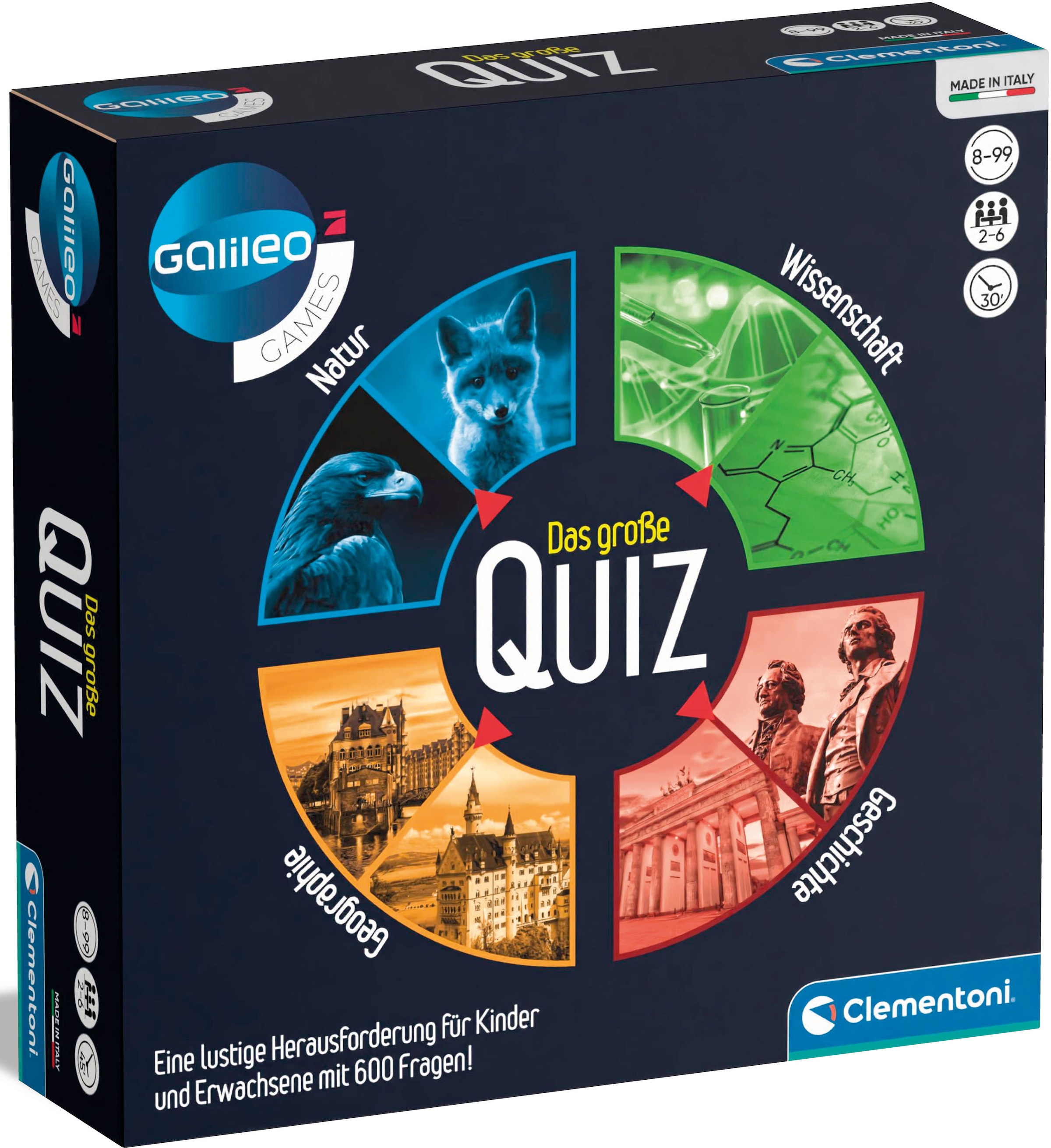Clementoni® Spiel »Galileo, Das große Quiz«, Made in Europe
