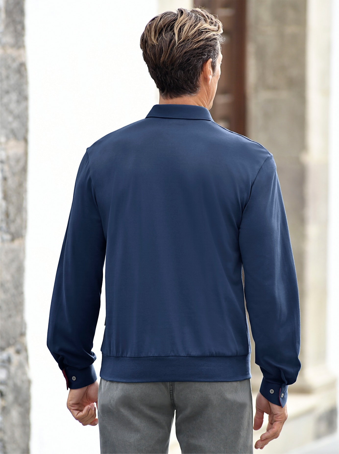 Classic Poloshirt »Langarm-Poloshirt«, (1 tlg.)